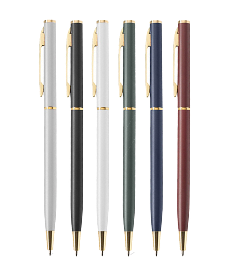 Union Printed - Golden Slim Twist Metal Pen 4
