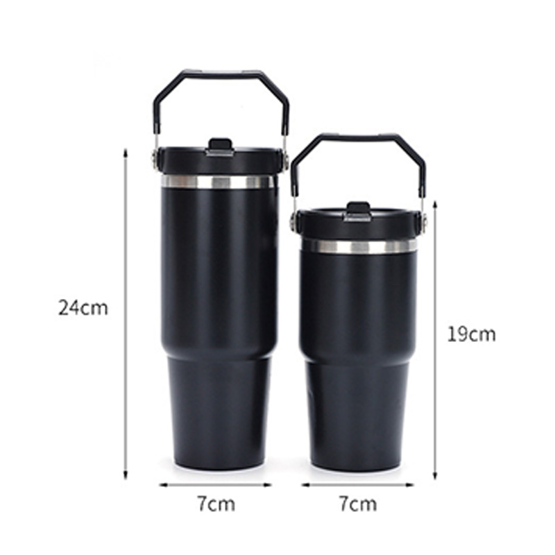 Portable vacuum straw cup 304 stainless steel 2