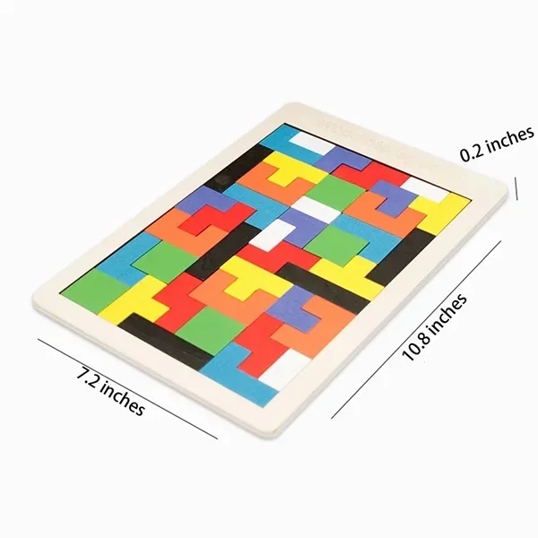 Wooden Kids Puzzles Brain Teasers Toy Educational Gift 4