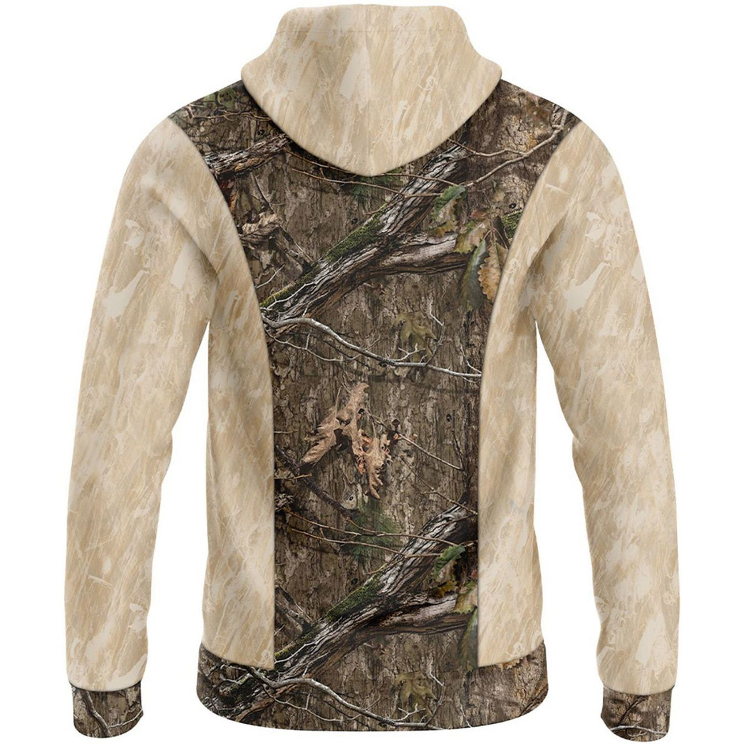 Mossy Oak® Men's 8.2 oz. Polar Fleece Zipper Hoodie W/ Pockets 7