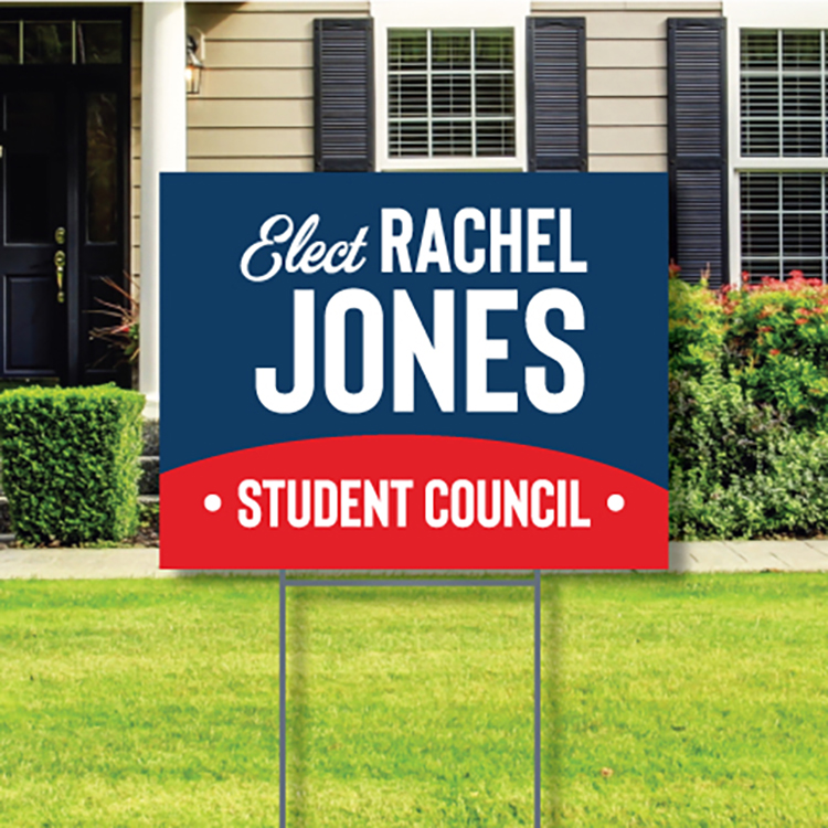 4mm White Coroplast Yard Sign 3