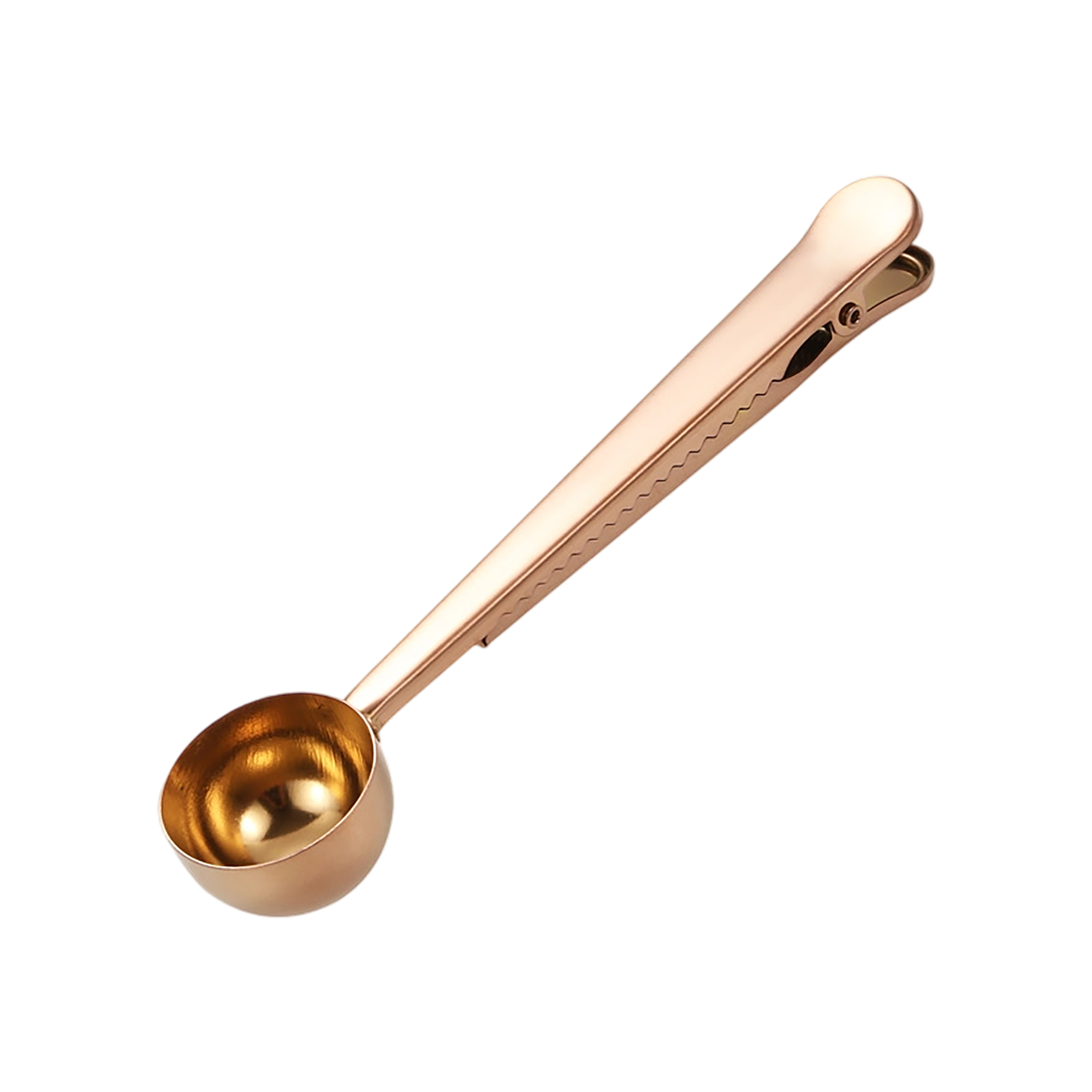 Stainless Steel Measuring Coffee Scoop With Food Bag Sealing Clip 3
