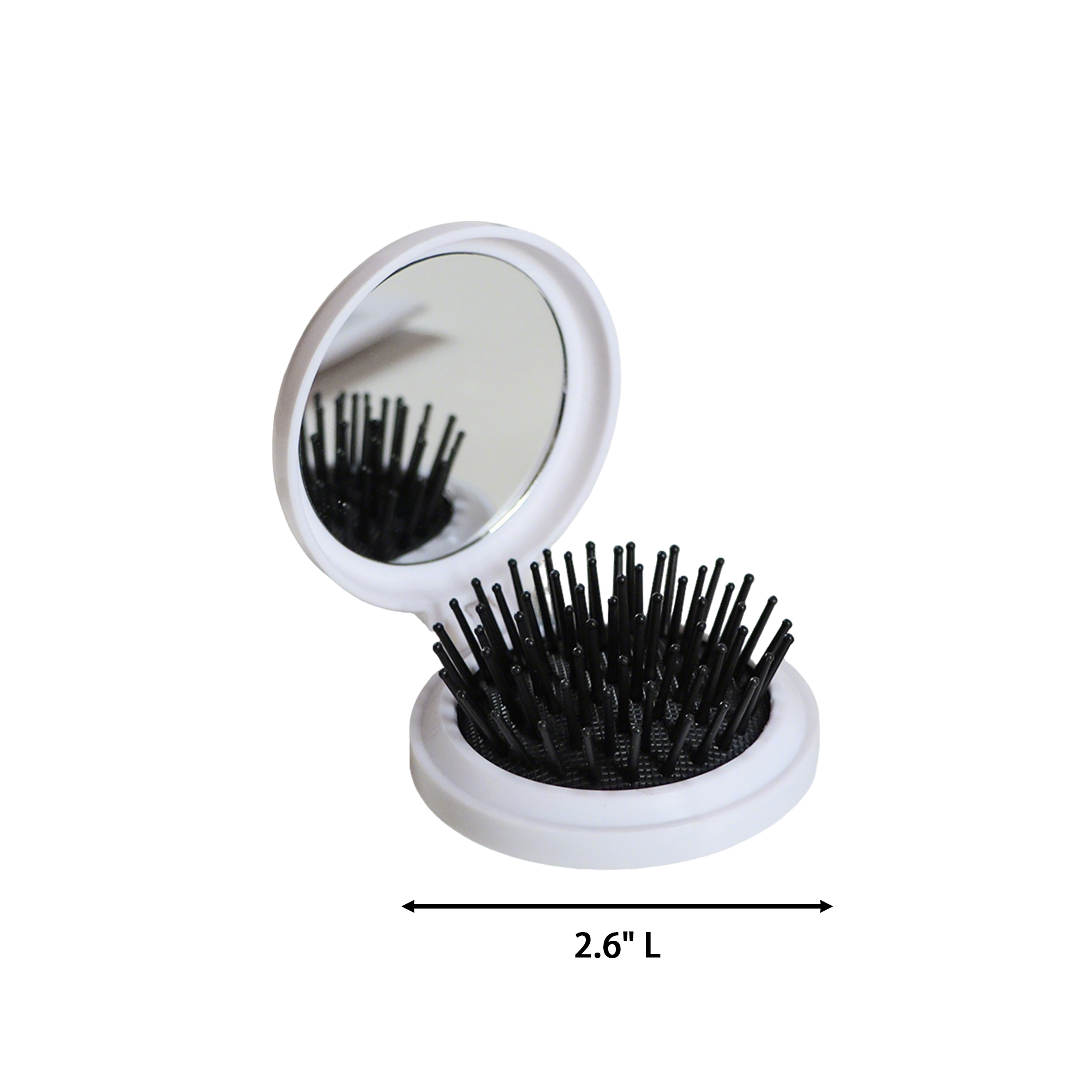 Pocket Travel Hair Tool With Built In Mirror 2.6" 5