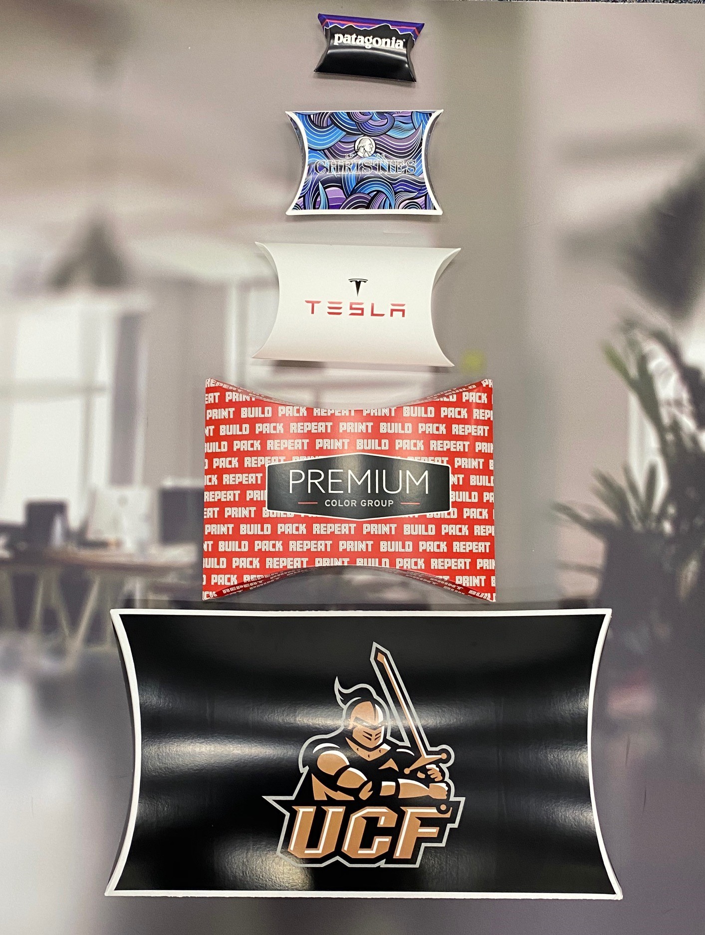 Custom Printed Full Color Pillow Pods - 3.5x3x1 3