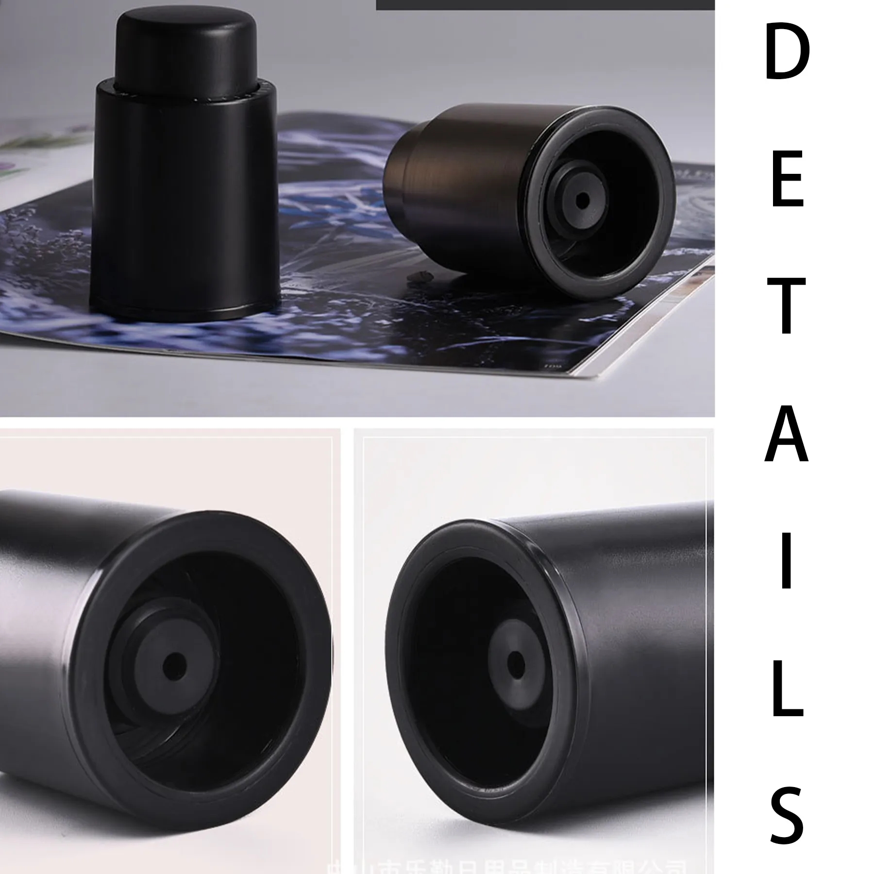 Abs Press Type Vacuum Red Wine Stopper 4