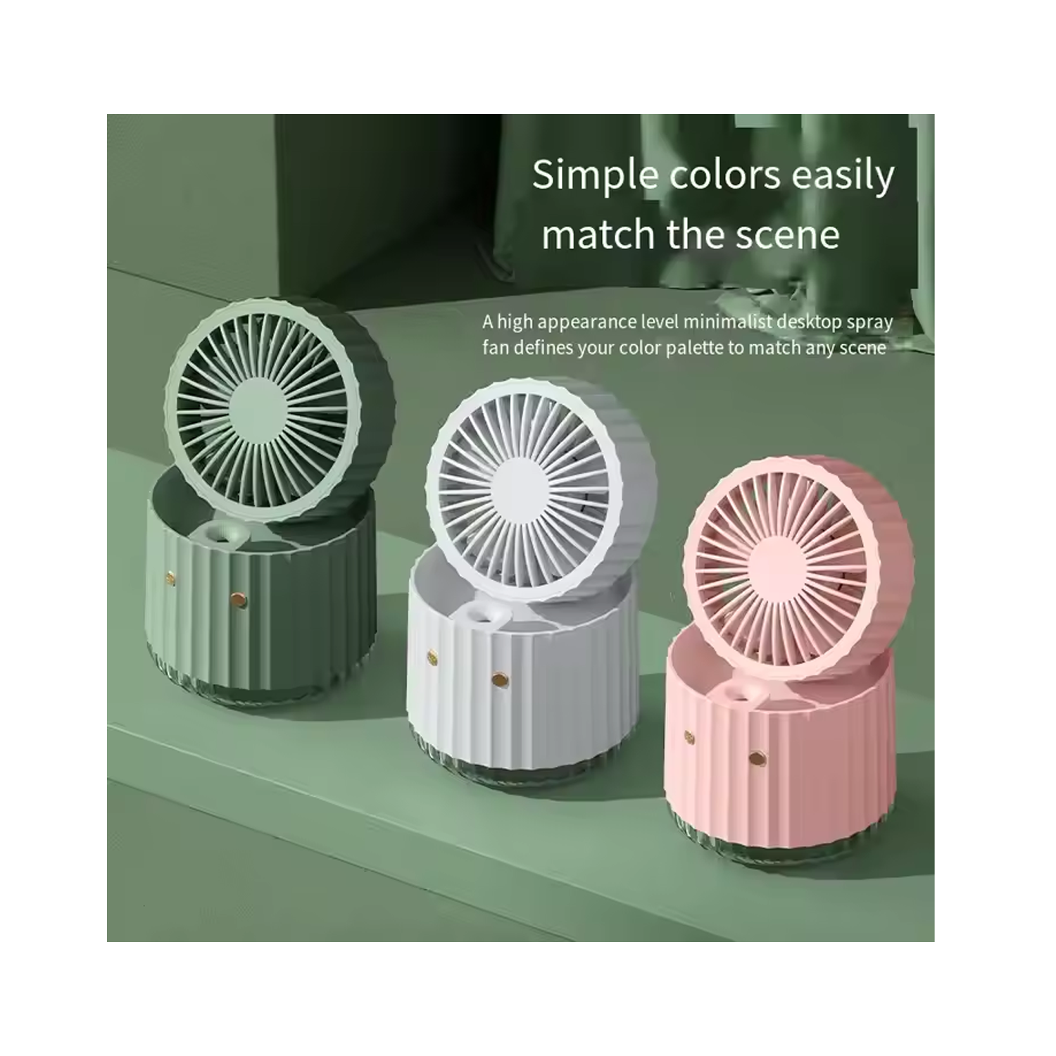 Delicate And usful ABS Material Spray Cooling Fan 6