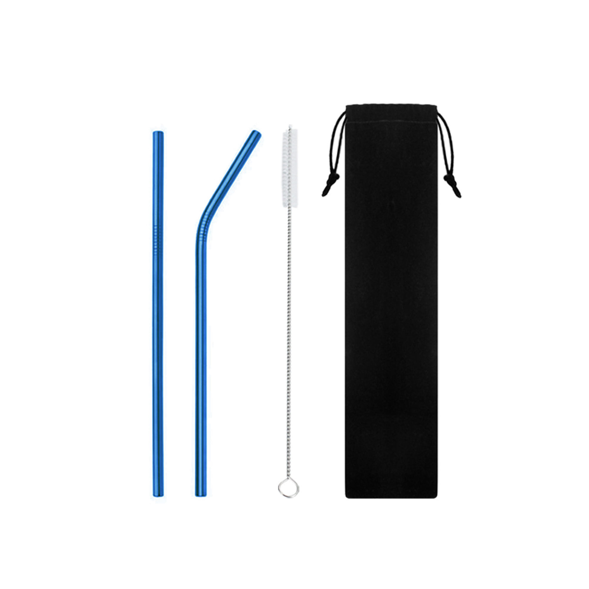 Three In One Reusable Stainless Steel Straw Set 14