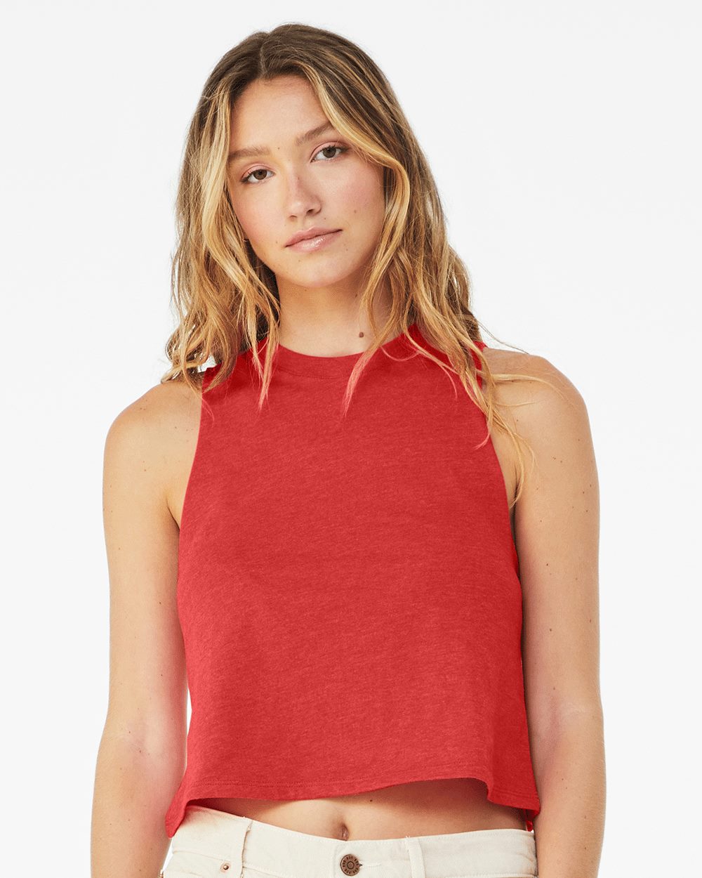 Women's Racerback Crop Tank - 6682 51