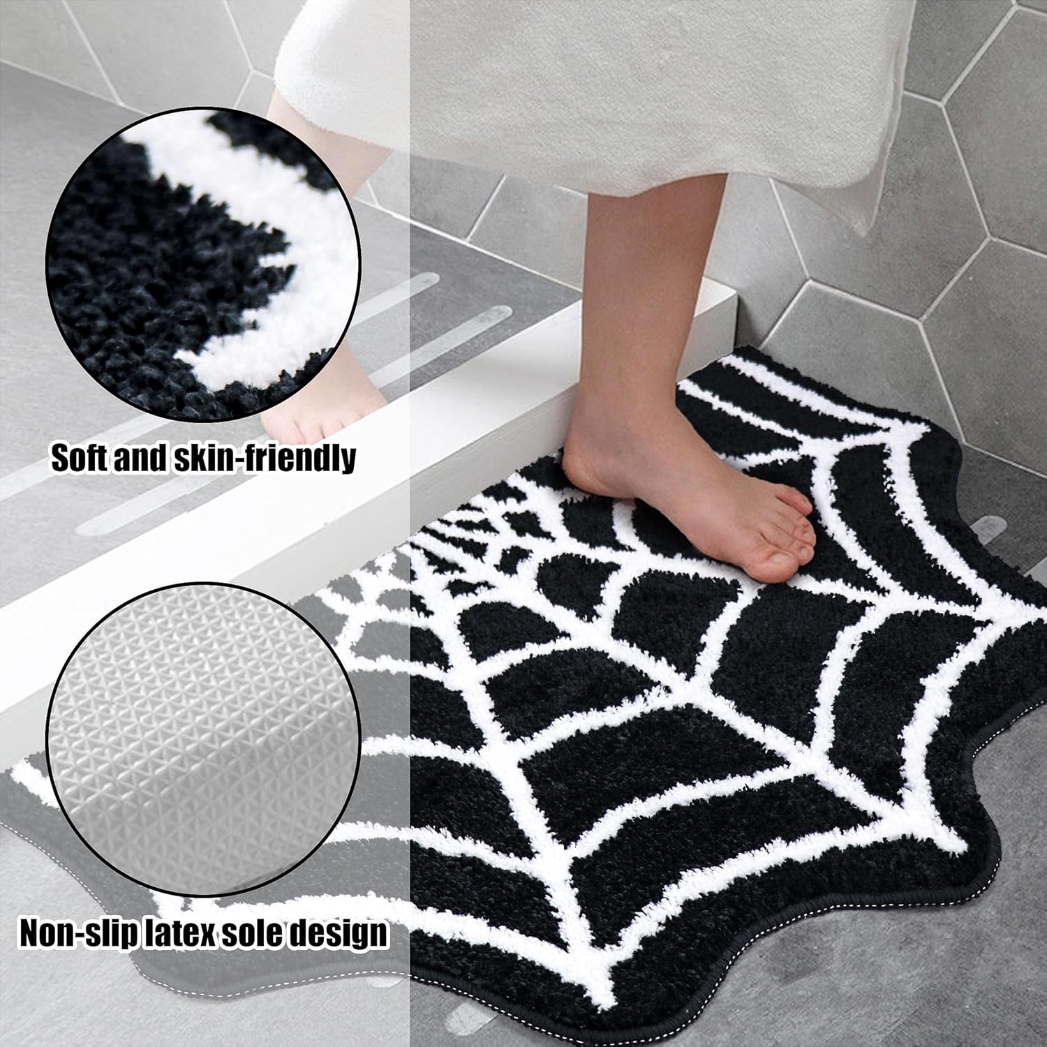 Spider Web Halloween Rug 3