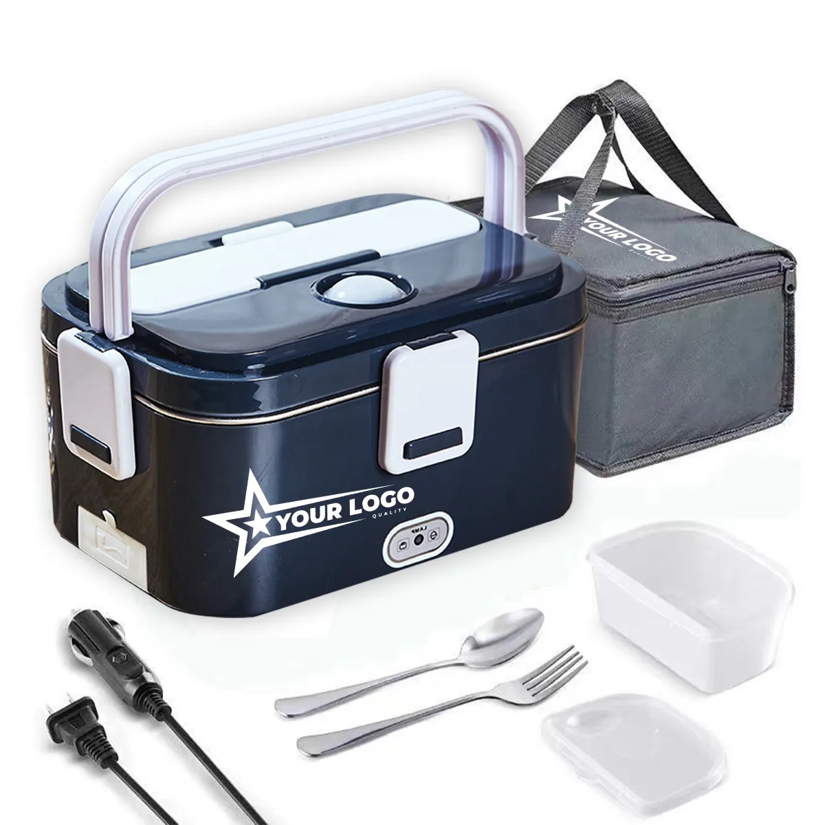 3-in-1 Portable Food Heated Electric Lunch Box Kits 1