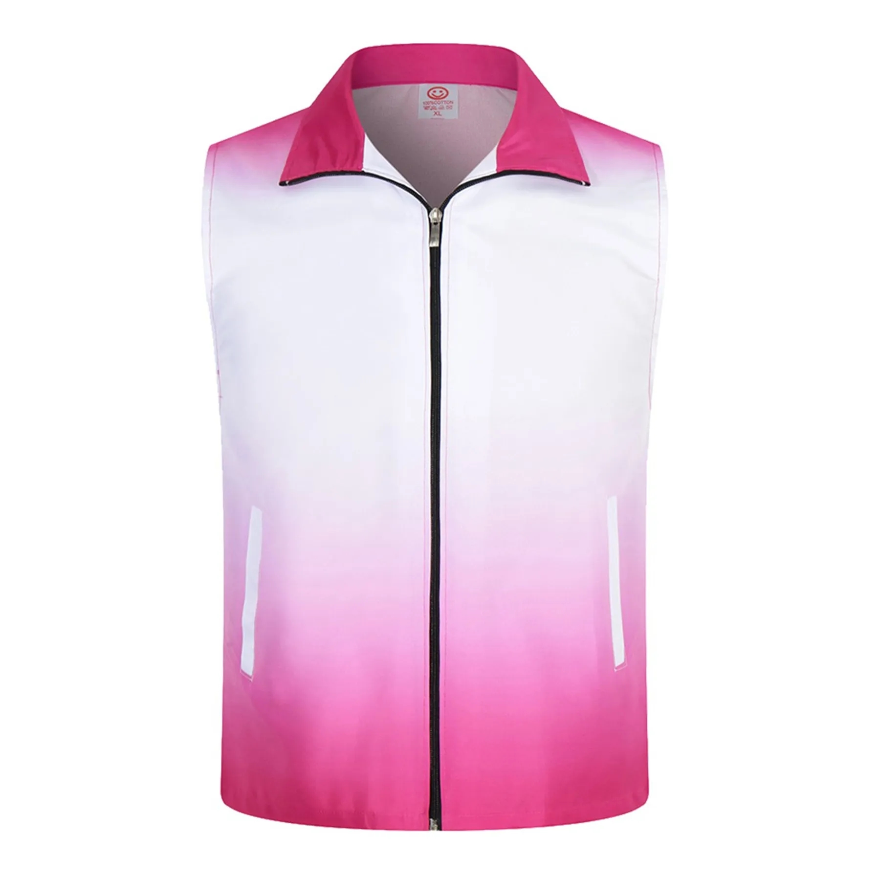 Spot Gradient Windbreaker Vest Jacket---1 color 2 sides 2 l 6