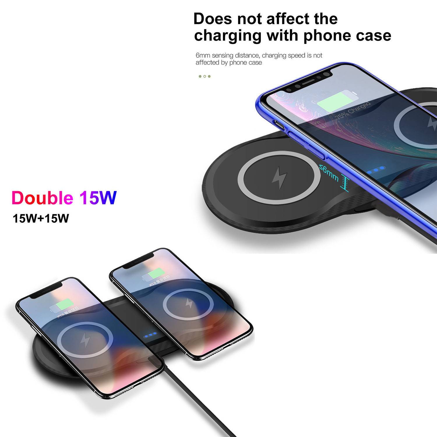 15W 2-in-1 wireless charger 5