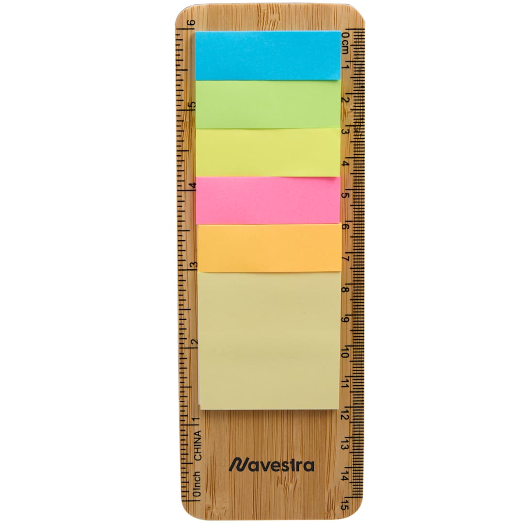 Bamboo Ruler with Sticky Notes 19