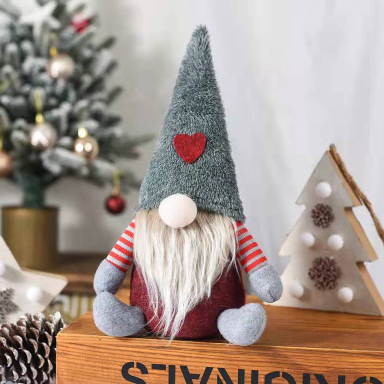 Christmas Faceless Elf Doll Ornament 5