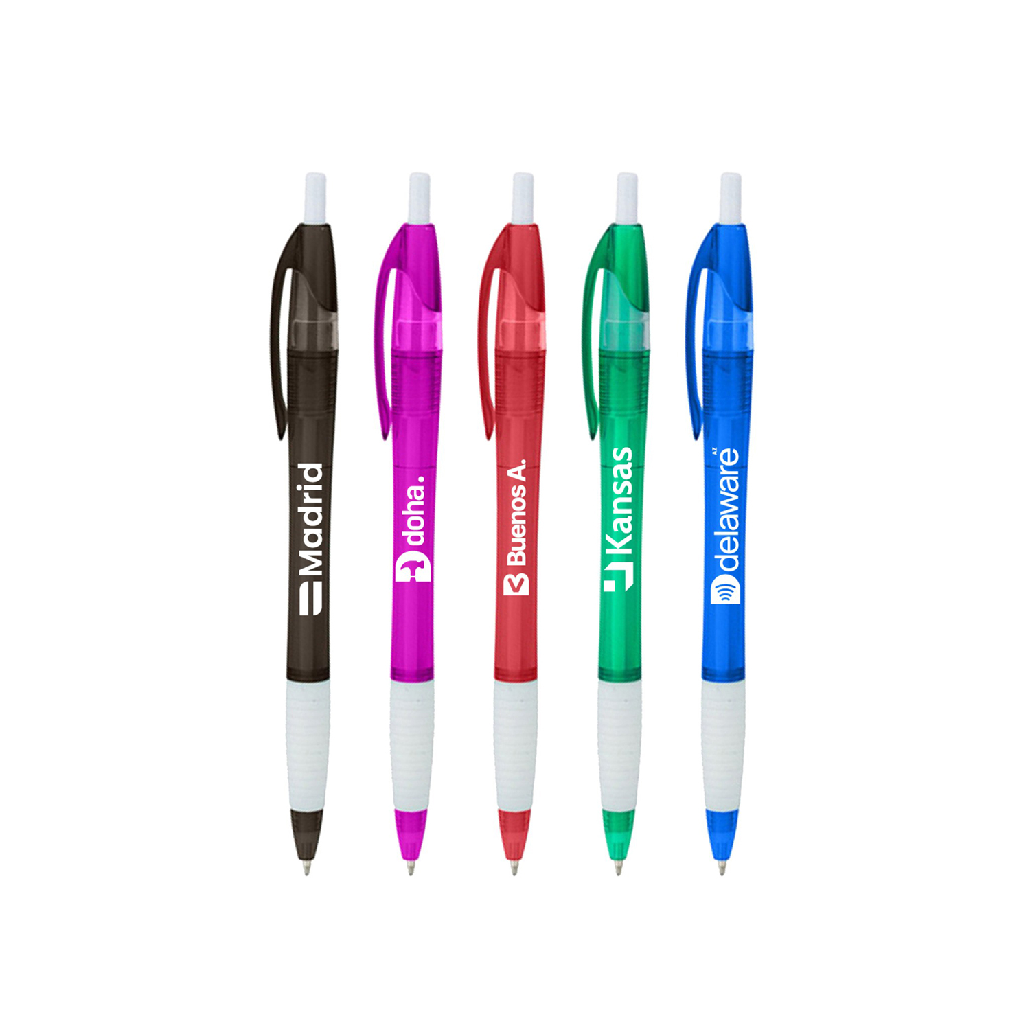 Slimster Translucent Gripped Click Pen 13