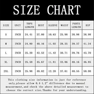 Women Two Piece Outfits Loungewear Short Sleeve Pajama Set 2