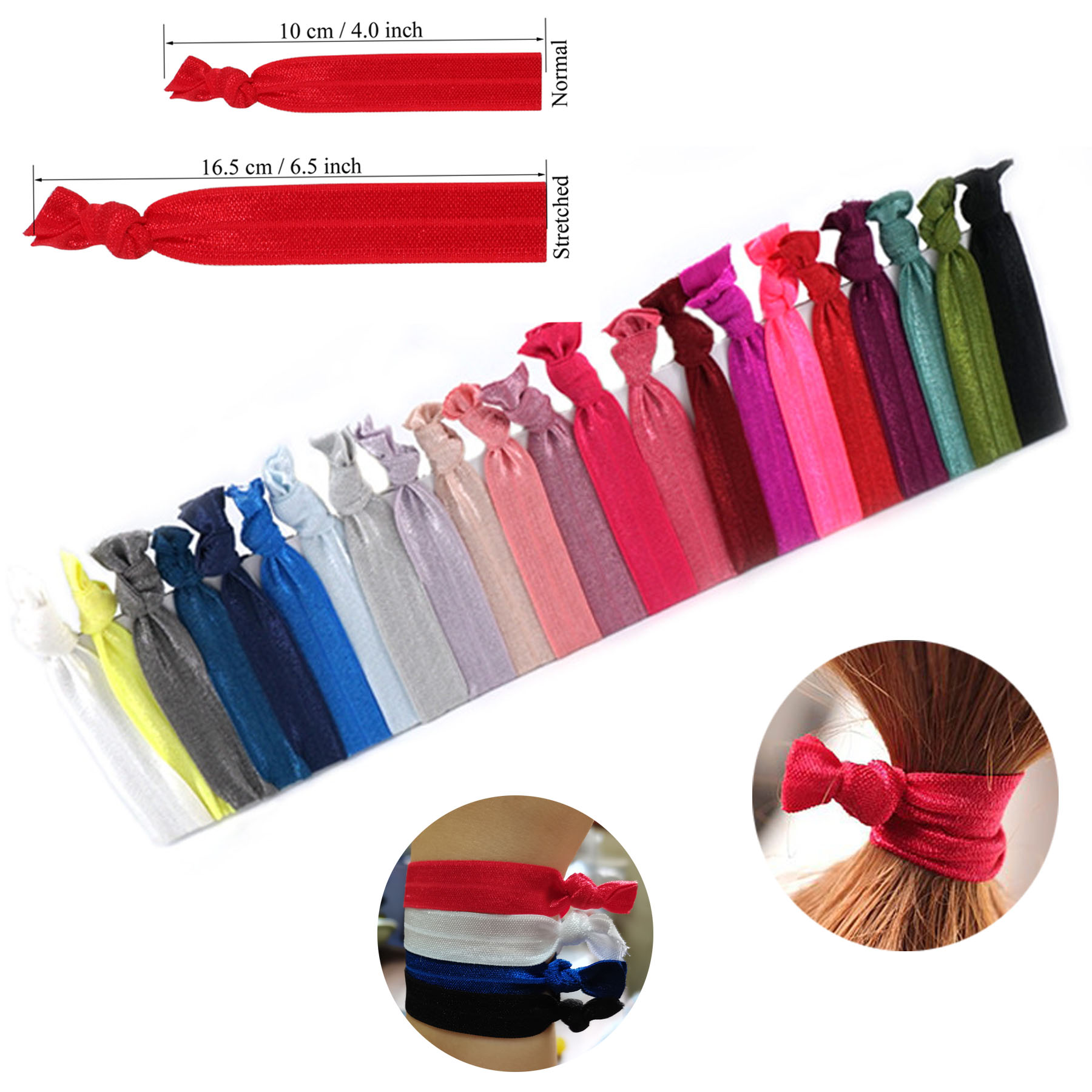 Elastic Knotted Hair Band Wristband 1