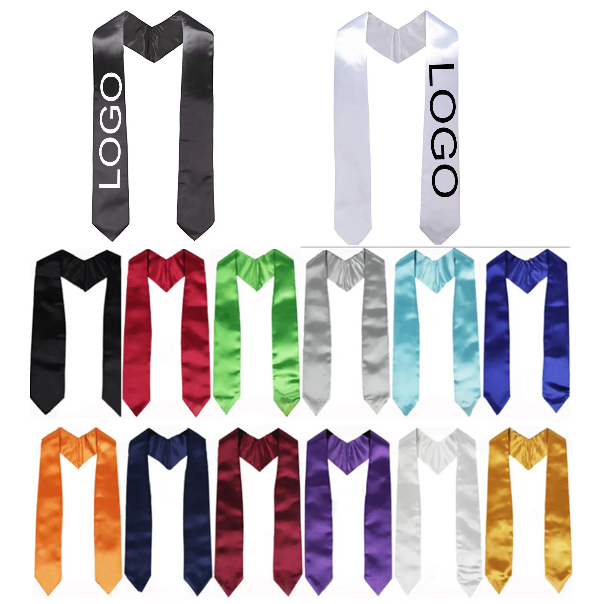 MOQ20 Custom Graduation Stole Sash 5