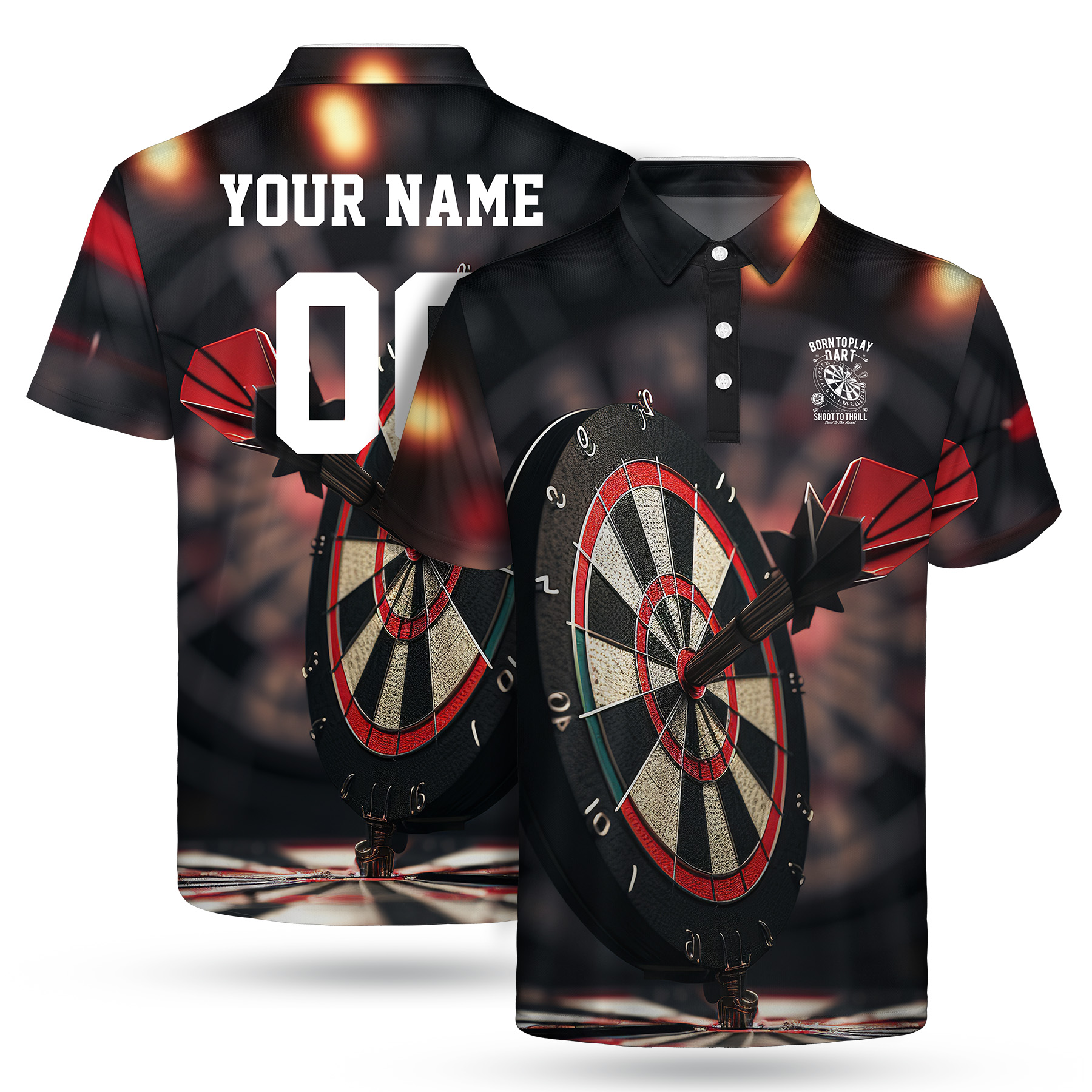 Custom Full Color Dye Sublimation Performance Polo Shirt 6