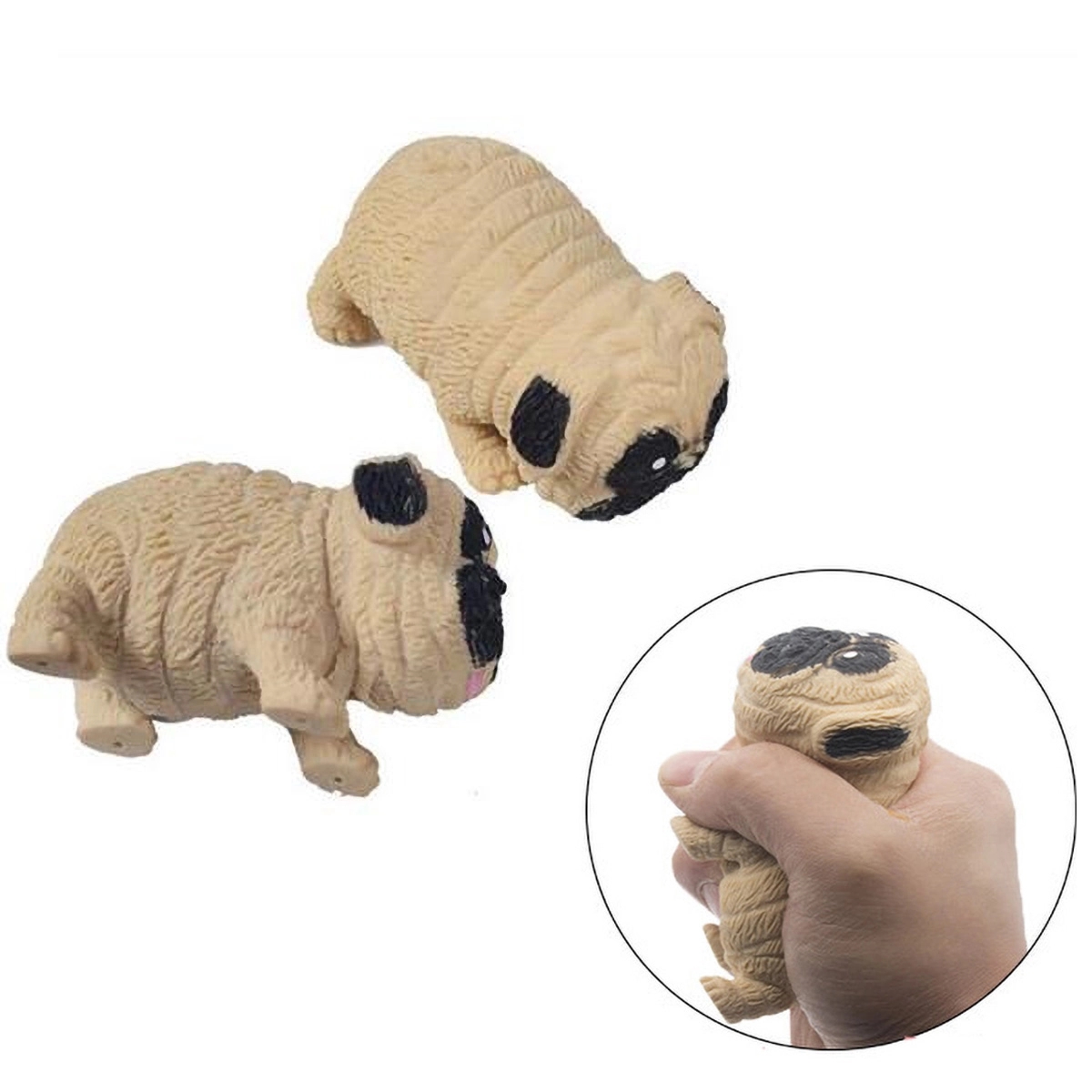 Squishy Fidget Sensory Stress Pug Dog Toys 4