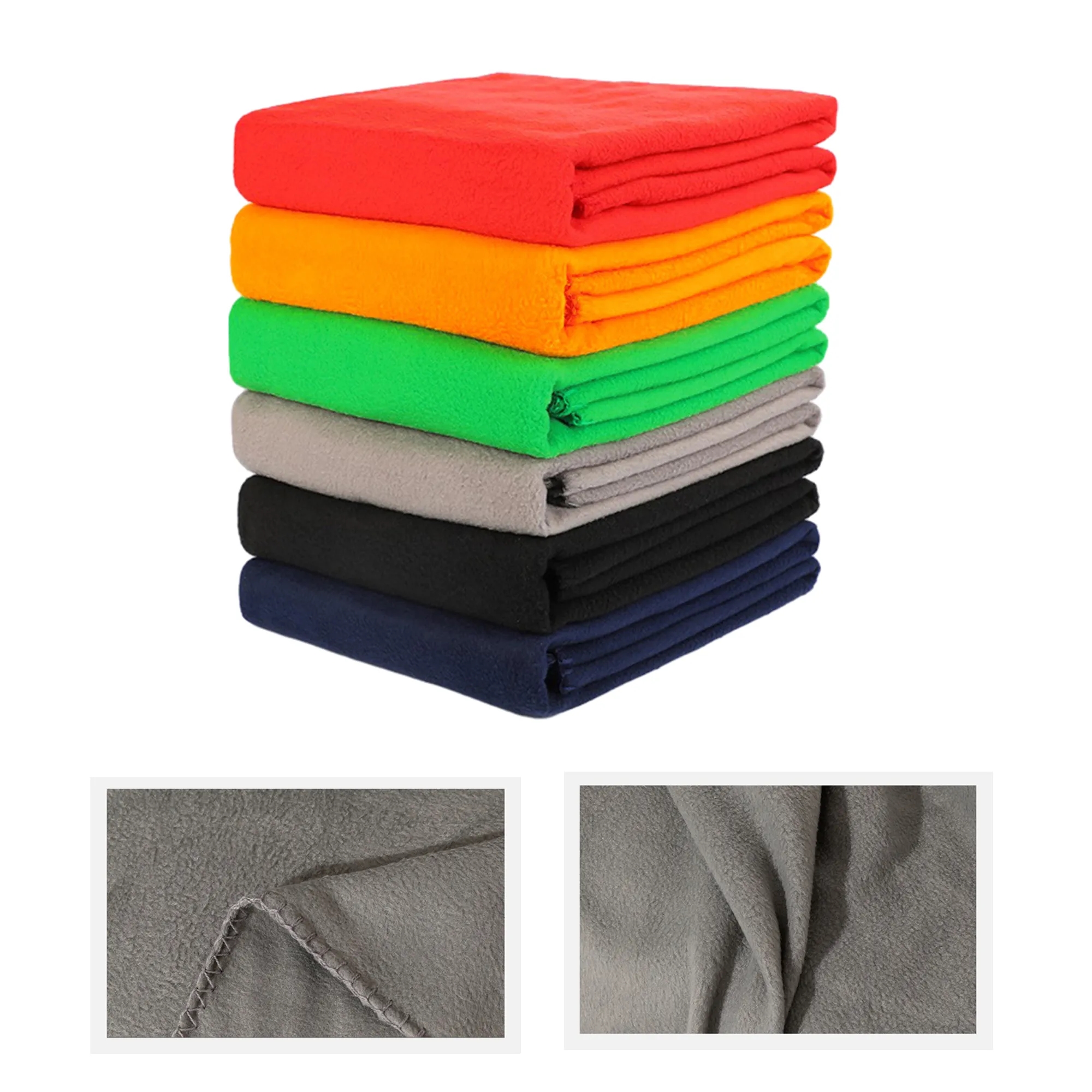 180 GSM 60" x 50" Polar Fleece Blanket MOQ 50PCS 4