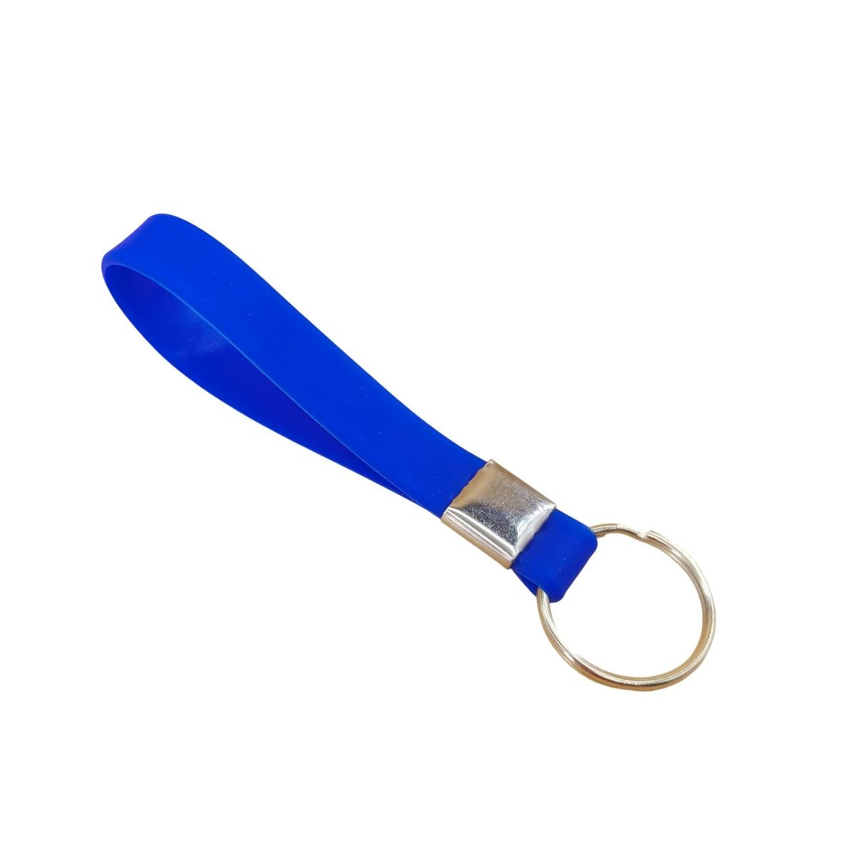 Durable Silicone Wristband Keychain with Custom Logo Branding 7