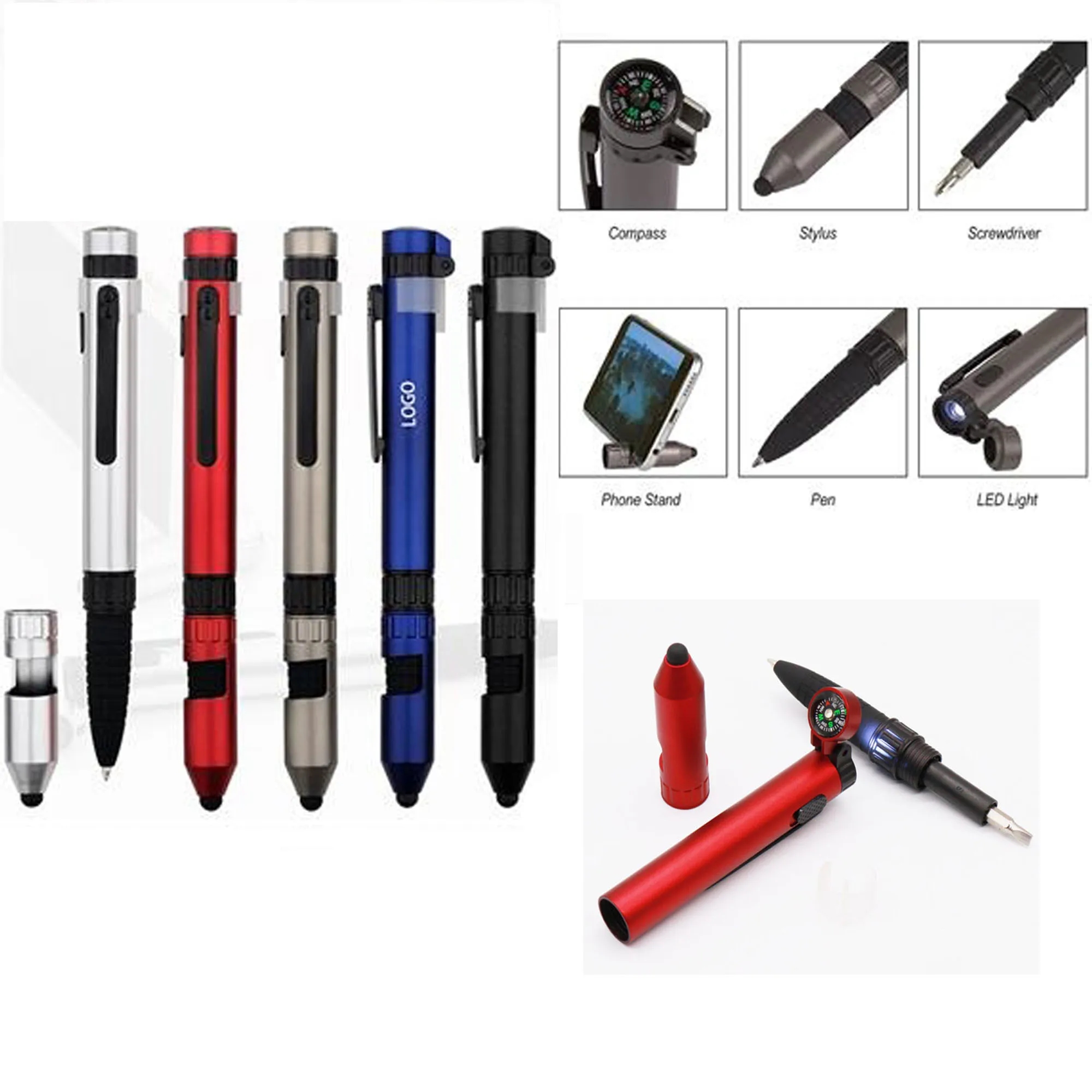 6 in 1 Multitool Ballpoint Pen 1