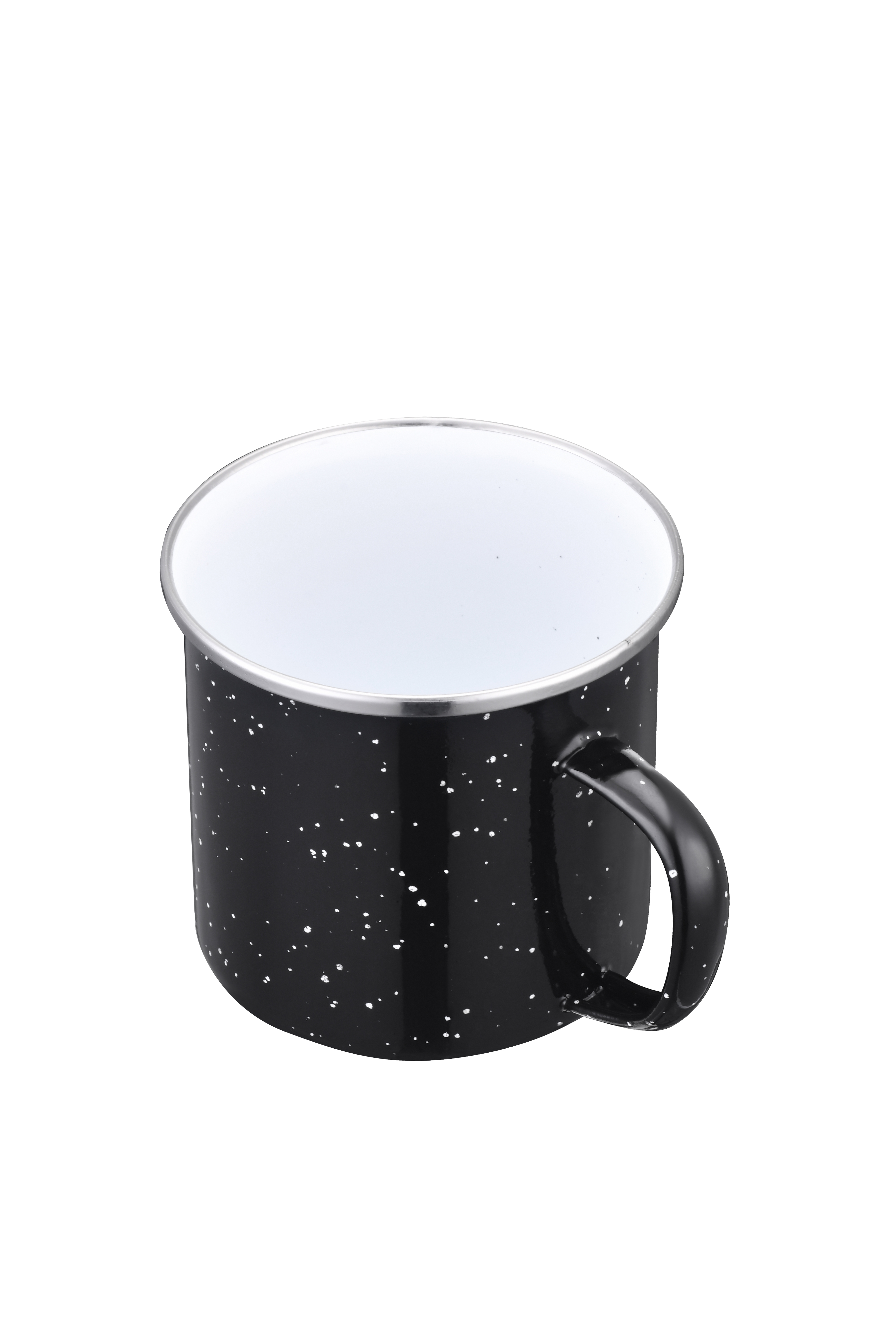 Endura 21 oz Black Enamel Mug with SS Rim 2