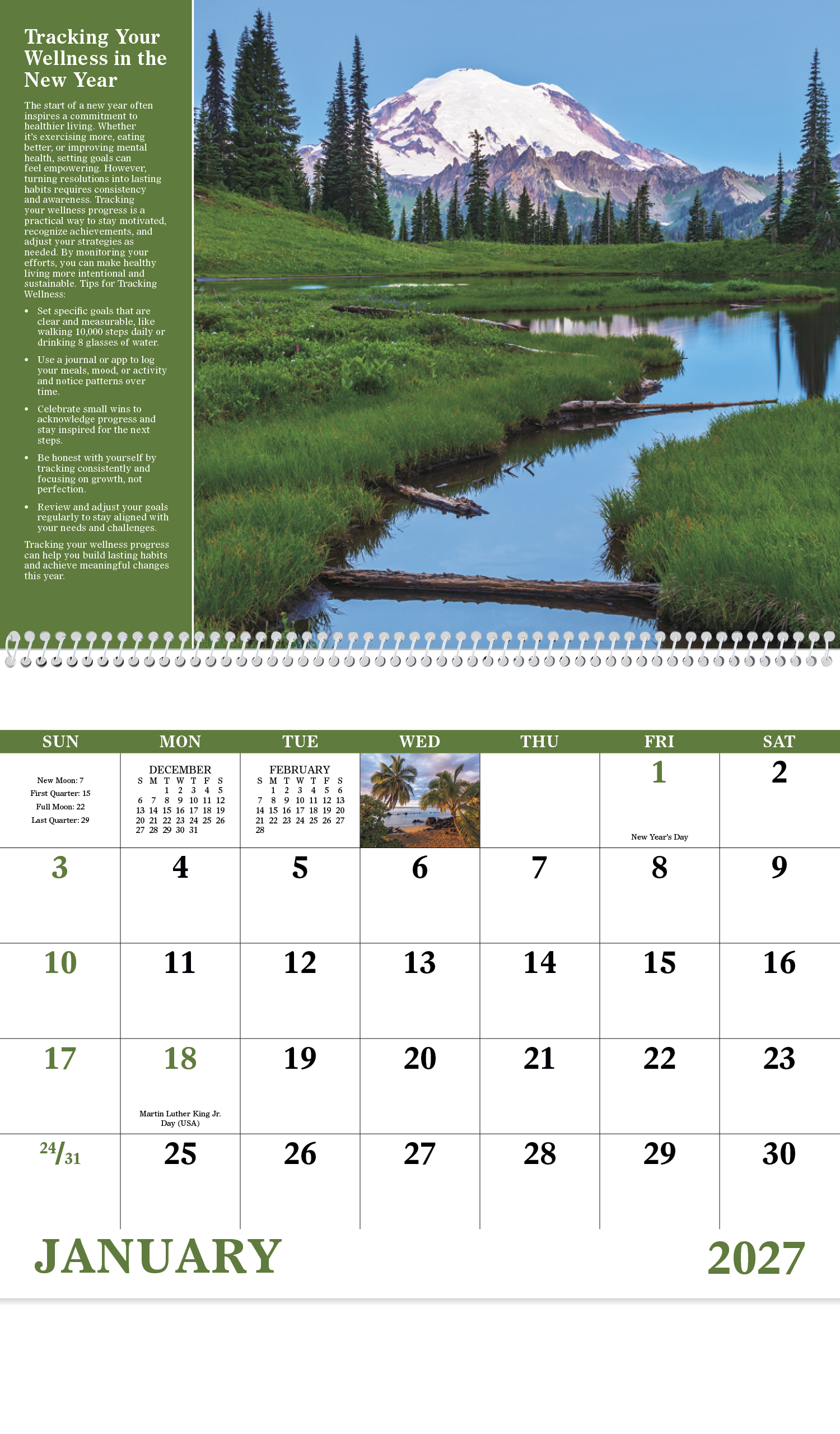 Good Value™ Healthy Living - Spiral Calendar 28
