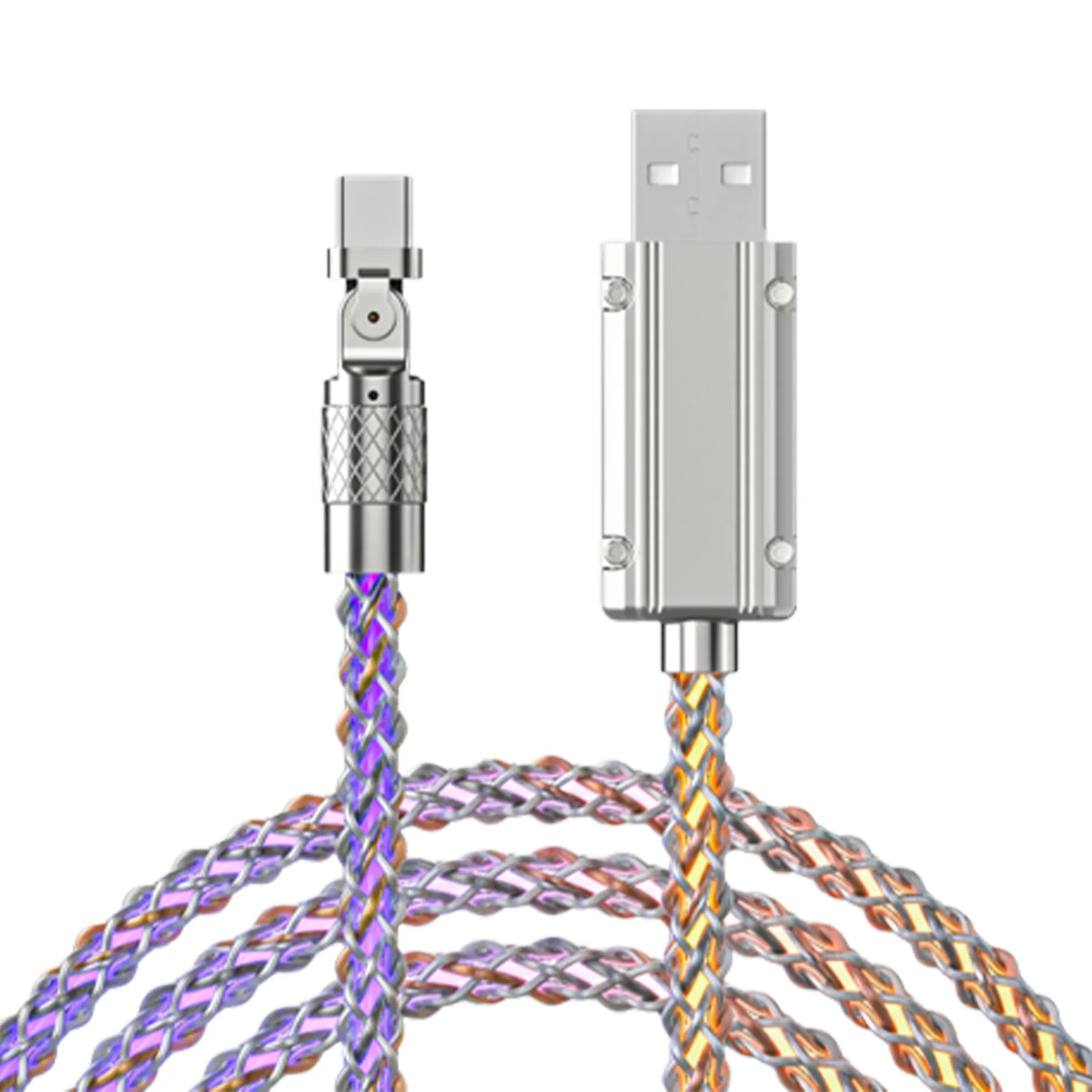 39.37 Inch Length Type C Illuminated Charging Cable 2