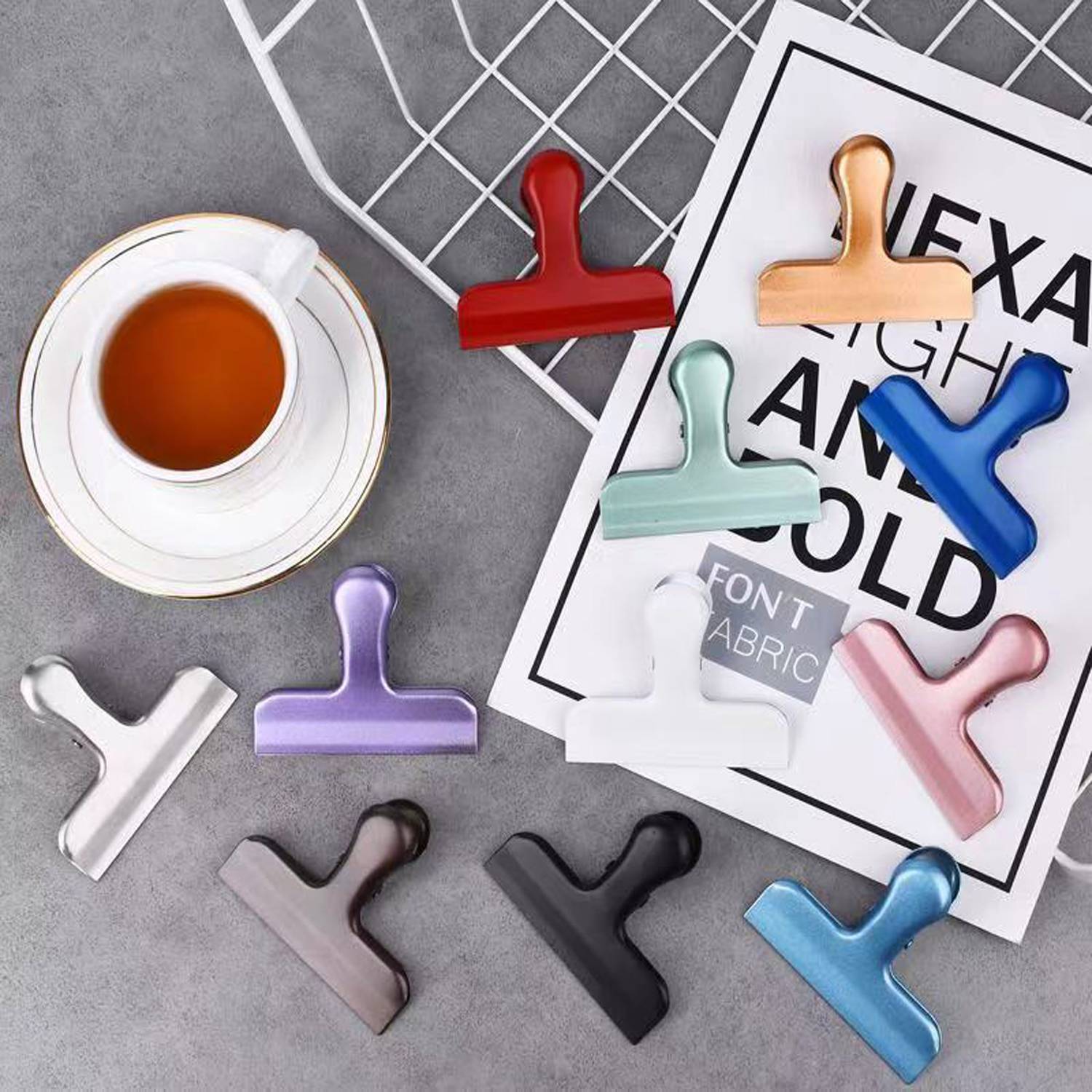 Stainless Steel Spray Painted Food Sealing Clip 4