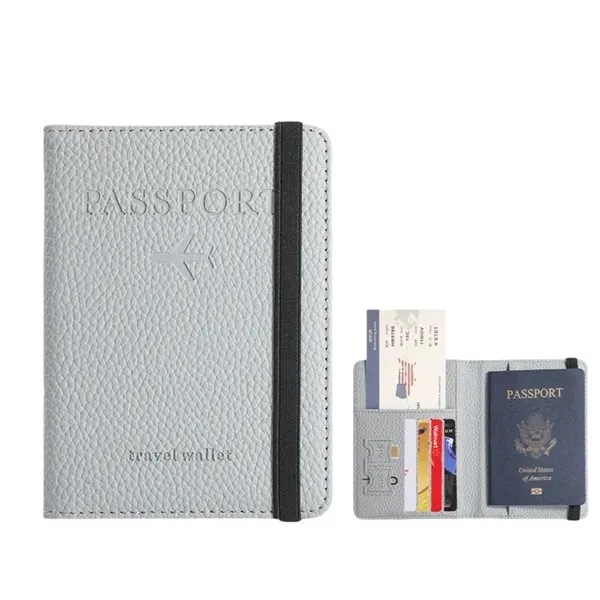 Passport Wallet with Multiple Pockets - Elastic ID Holder 12