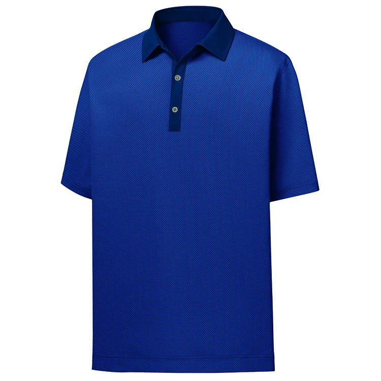 FootJoy ProDry Performance Stretch Lisle Mini Check Print Polo 6