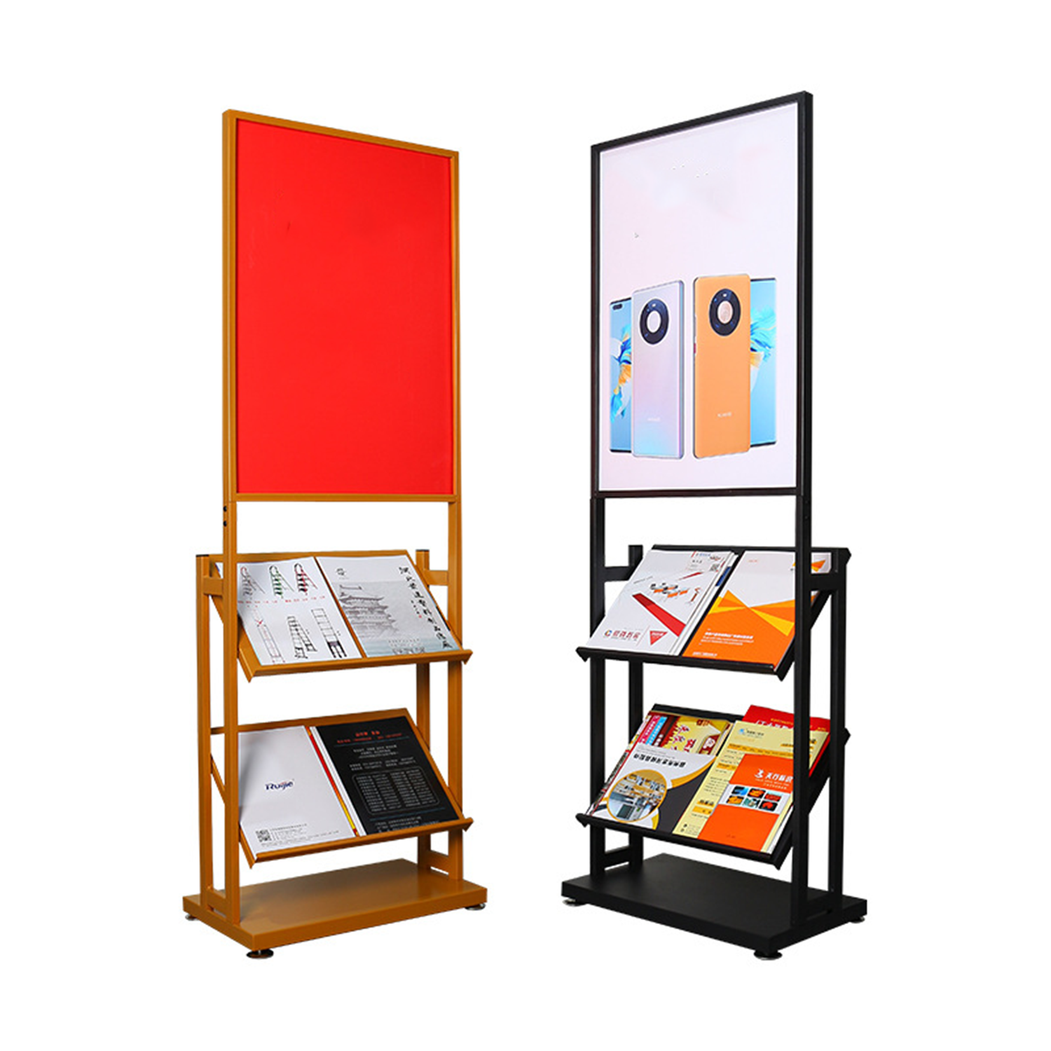 Customized Floor Standing Brochure Display Rack 3