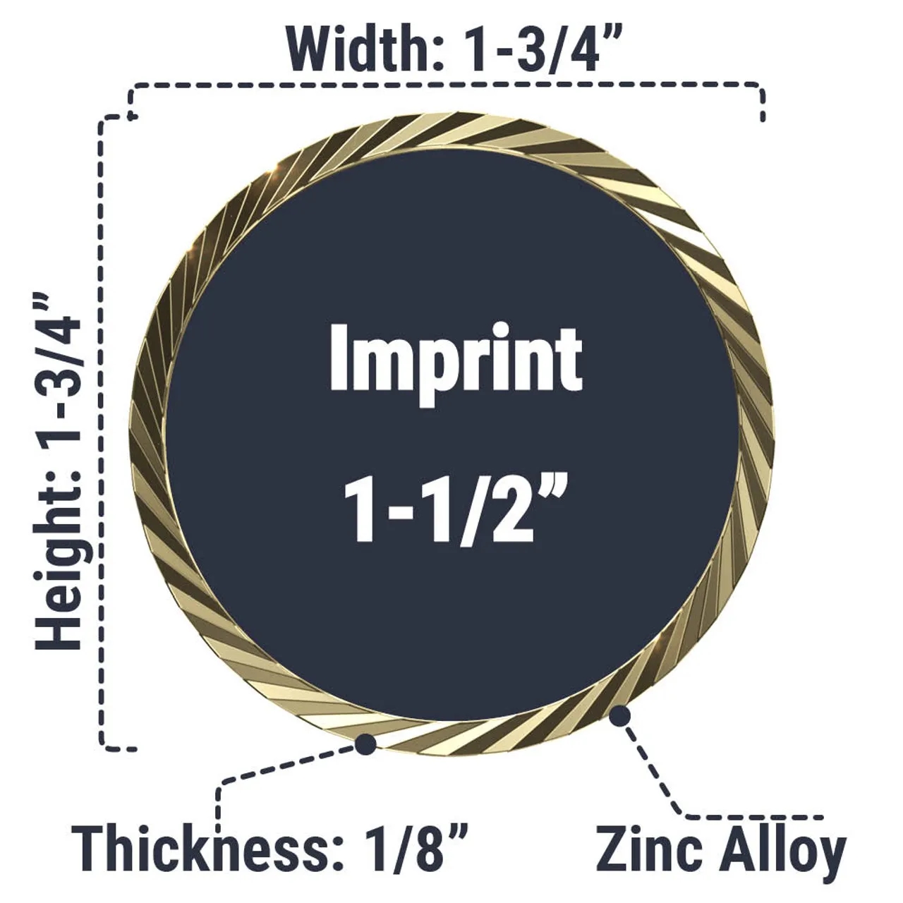 Express Texture Tone(R) Diamond Edge Double Sided Coins 3
