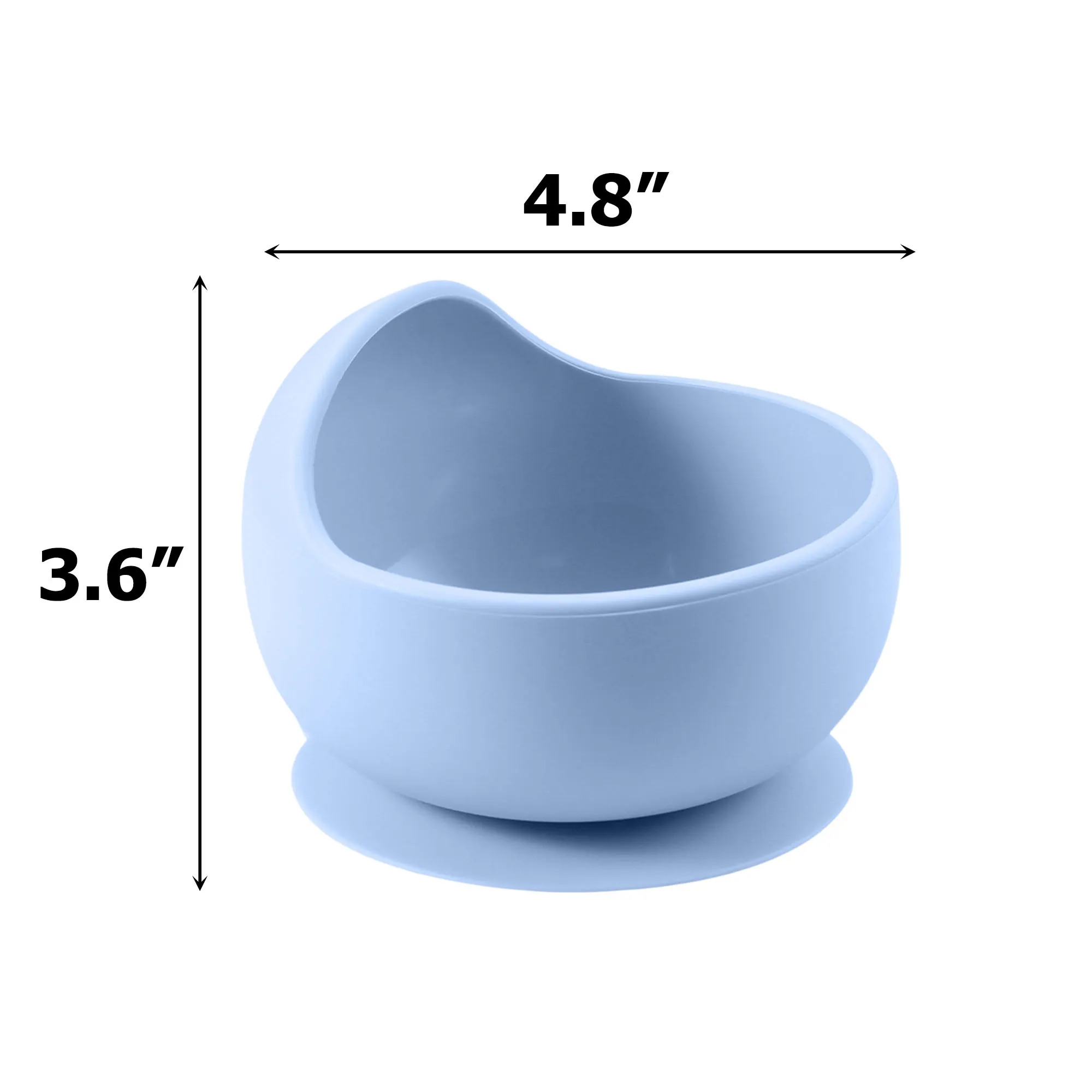 Children's Suction Cup Silicone Bowl With Spoon 4