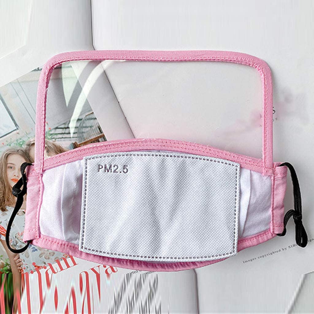 ClearView Smile PM2.5 Mask — Gilded Geo Pink 3