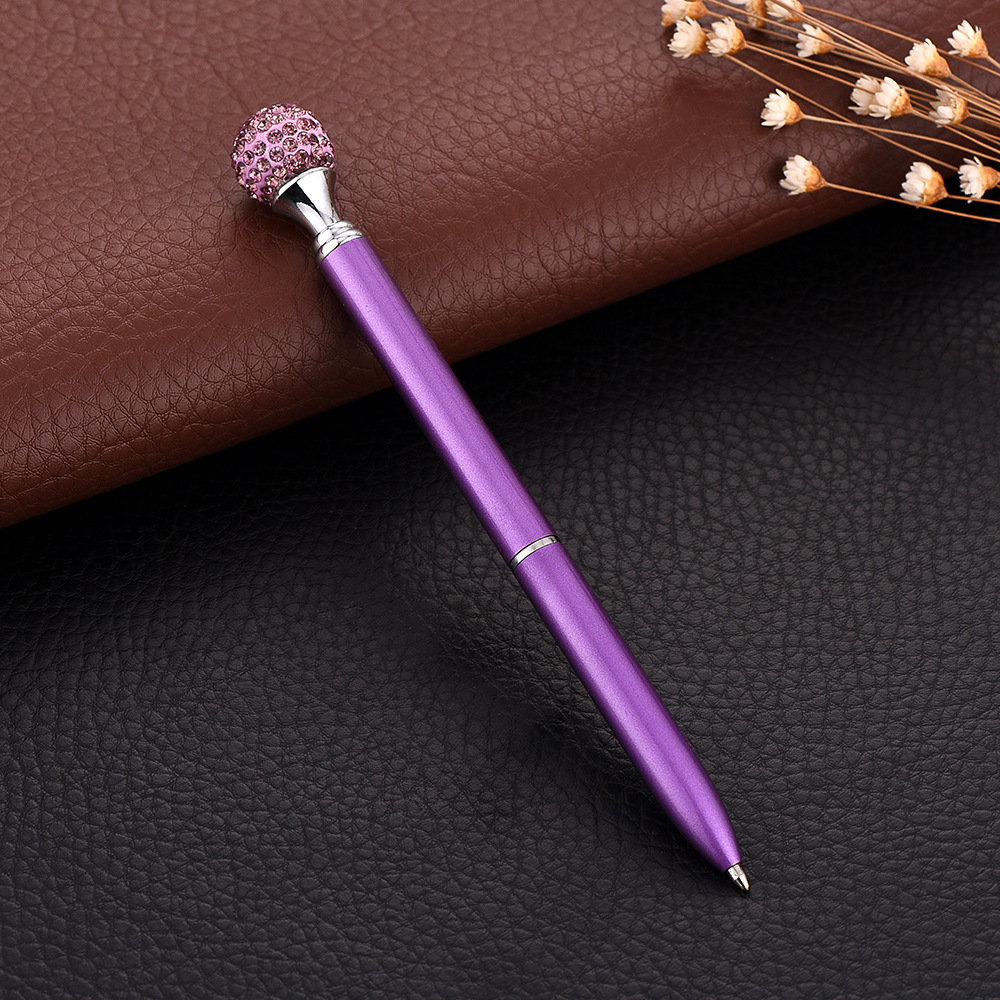 Metal Ballpoint Pen with Crystal Diamond Ball 8