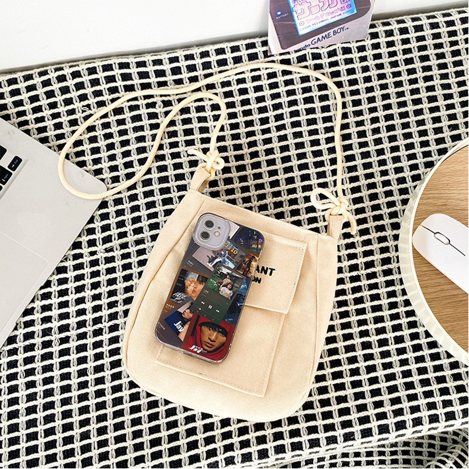 Portable Crossbody Canvas Bag 4