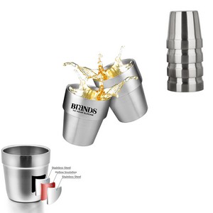 180ML Silver Double Wall Stainless Steel Cup 7