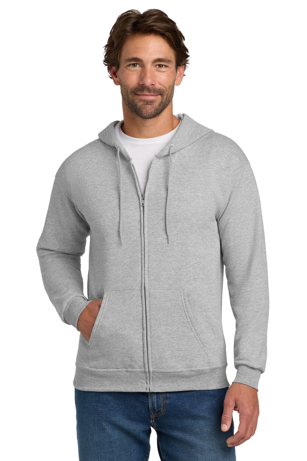 Hanes® EcoSmart Full-Zip Hooded Sweatshirt 47
