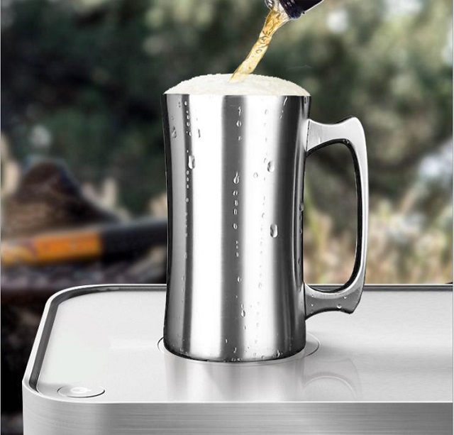 Beer & Coffee Stainless Steel Mug 18 oz 4