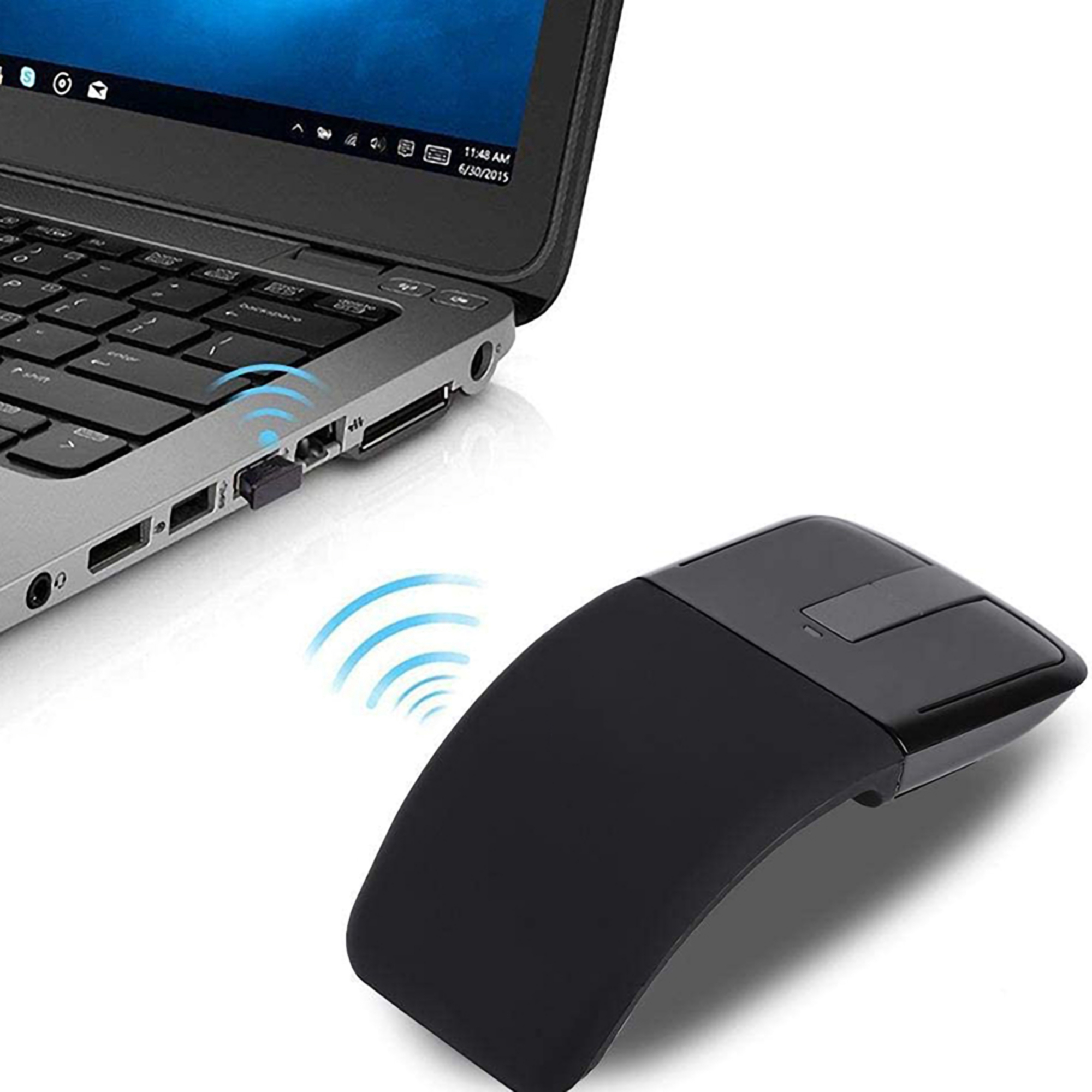 ABS Plastic Folding Wireless Mouse 5