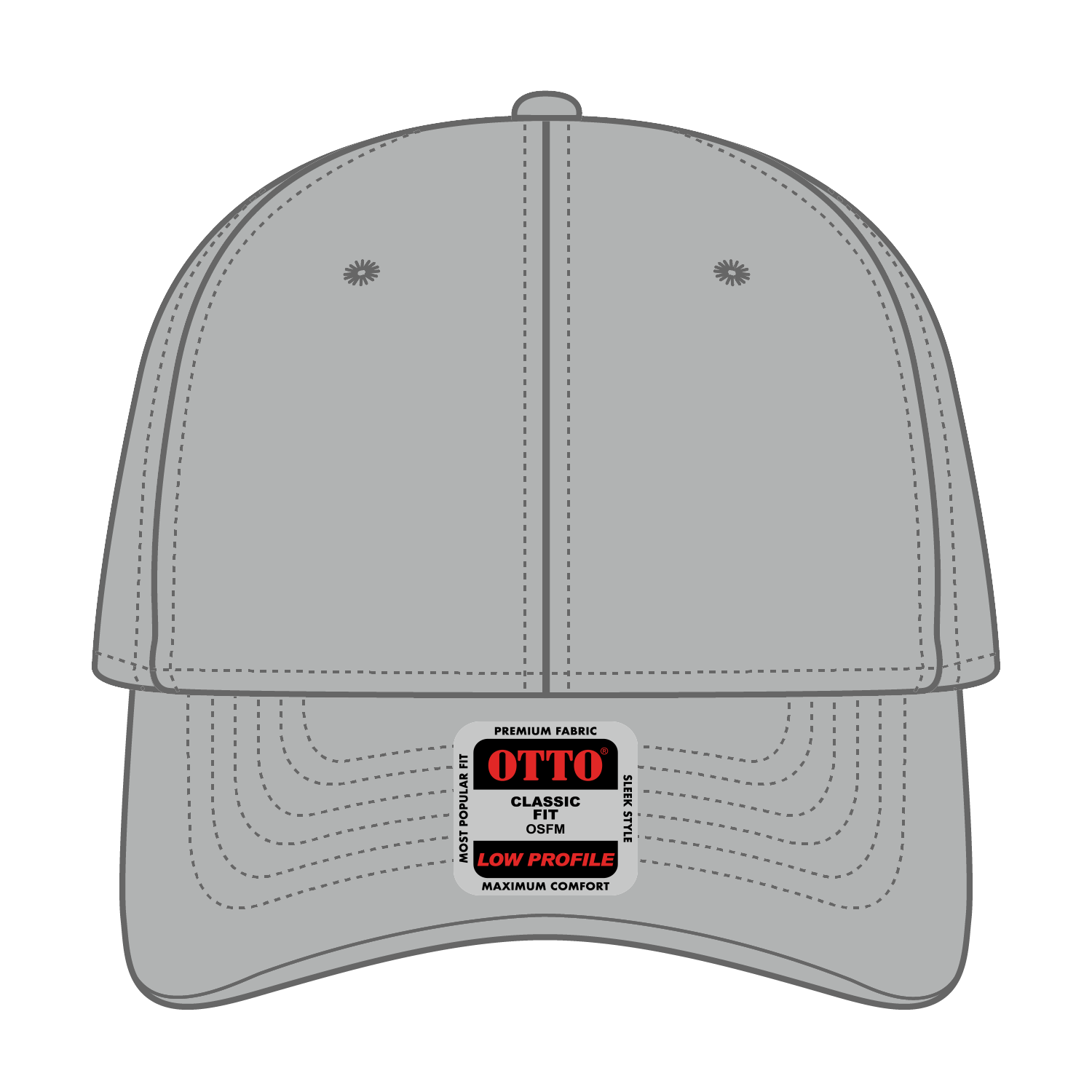 OTTO CAP® 6 Panel Low Profile Baseball Cap 7
