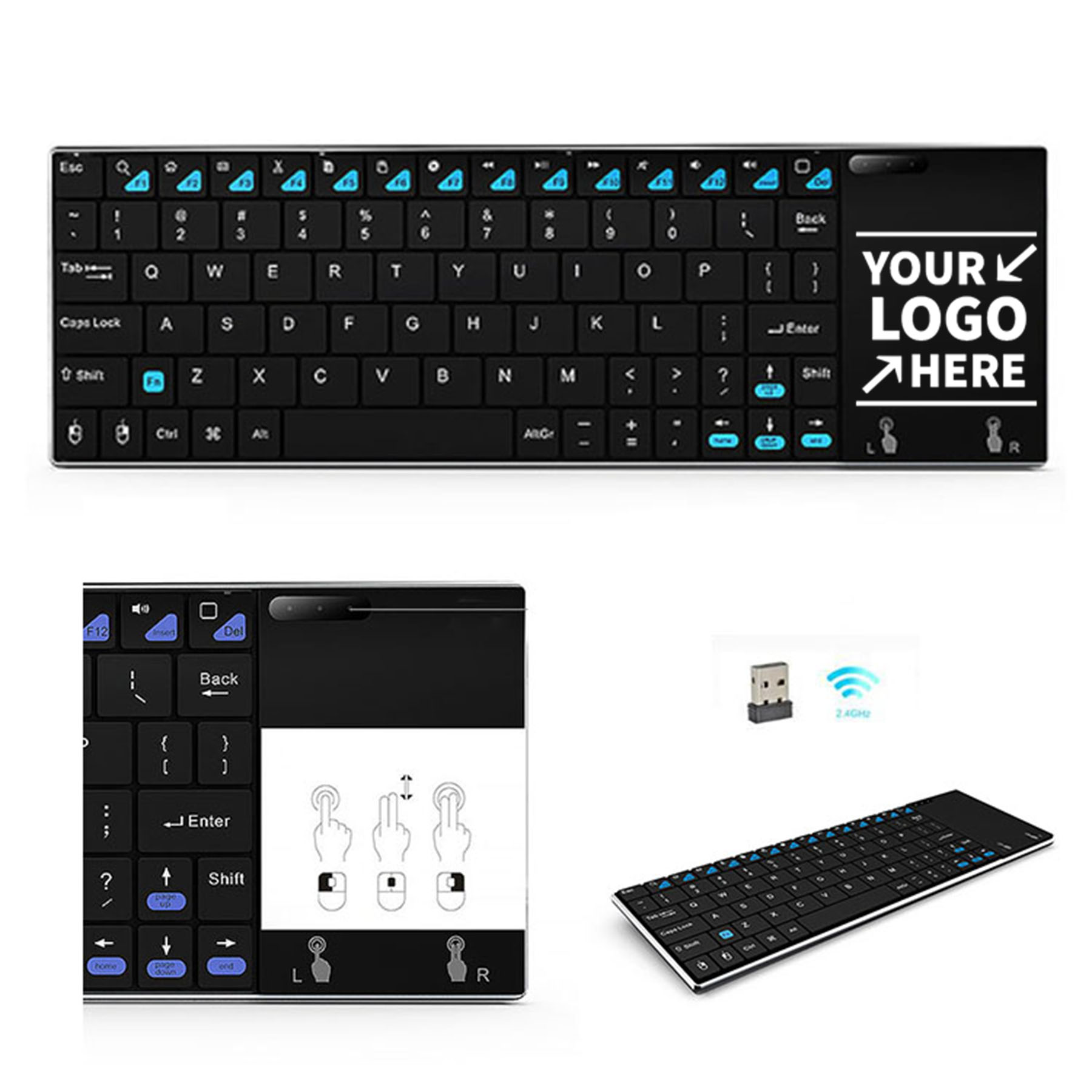 Aluminium Alloy Ultra Slim Bluetooth Keyboard 1