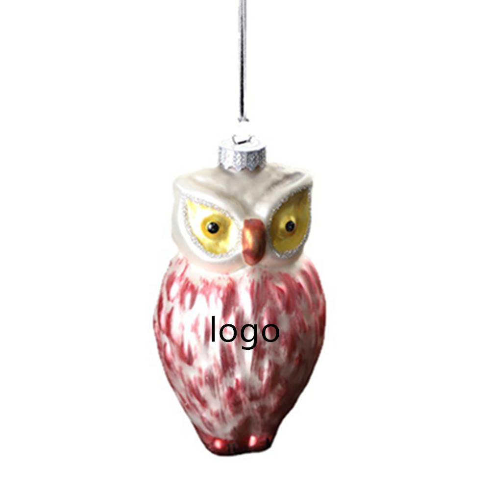 Owl Shape Christmas Ornaments 5