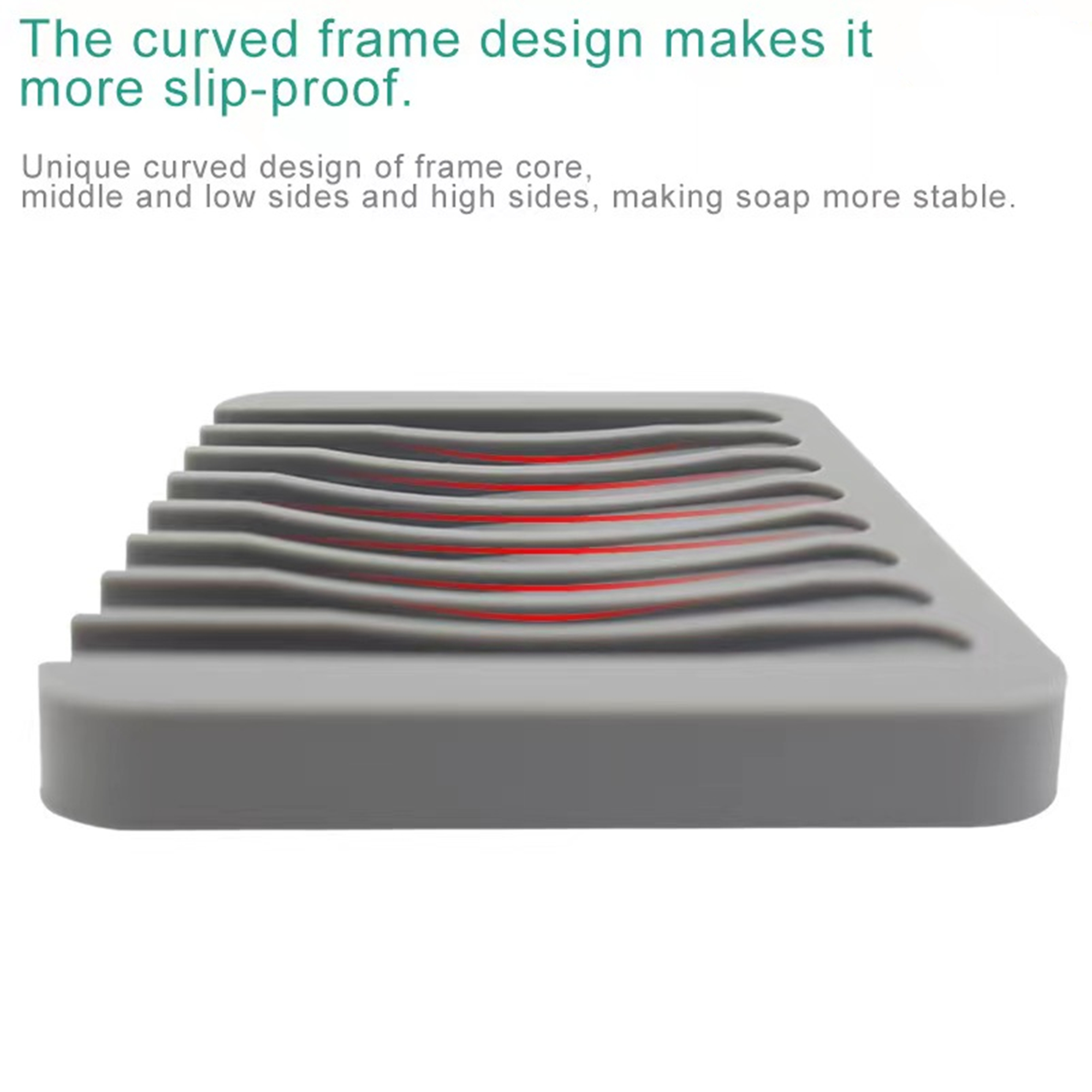 Silicone Waterfall Soap Dish For Shower 2