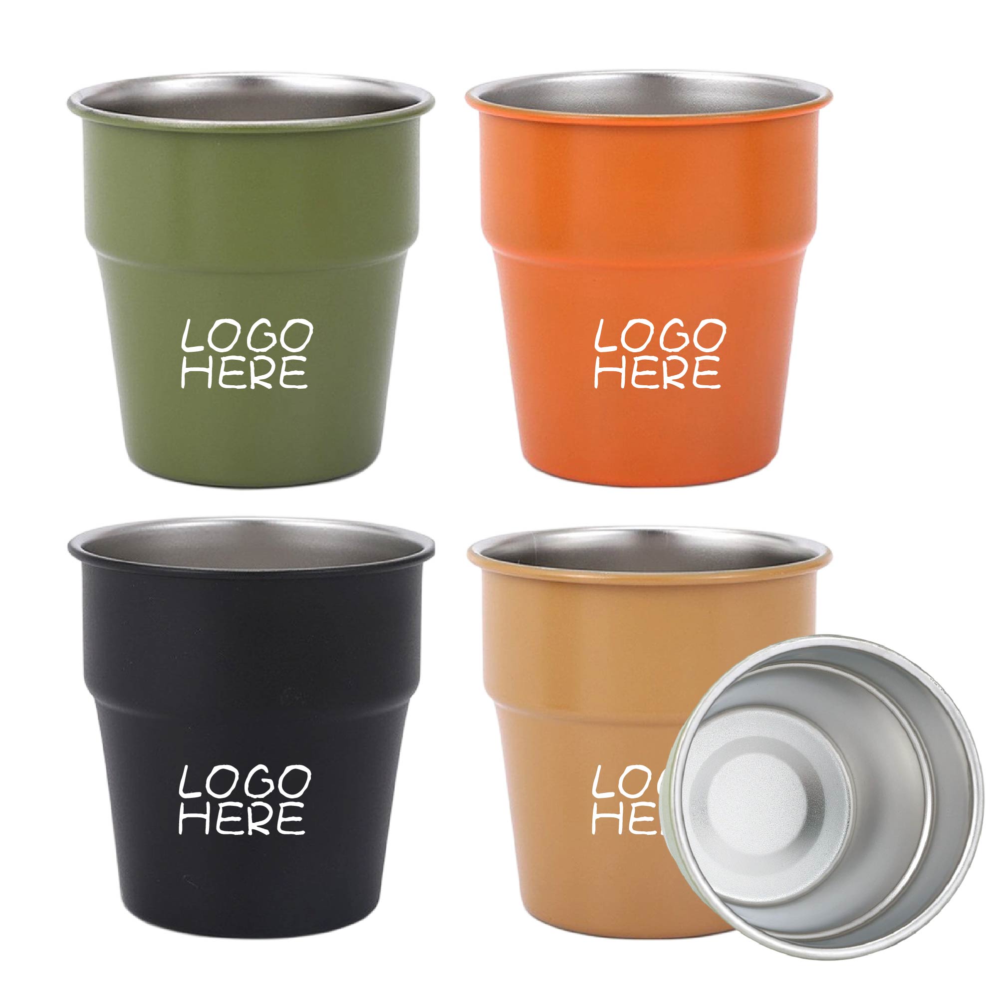 10 oz Stainless Steel Cup Camping Mug 2