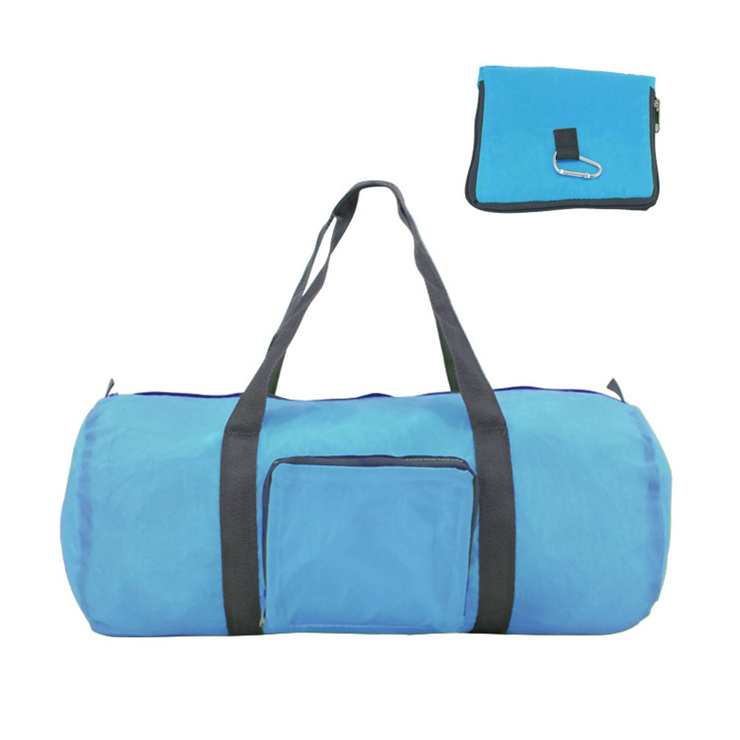 Foldable Polyester Duffle Bag w/ Carabiner 7