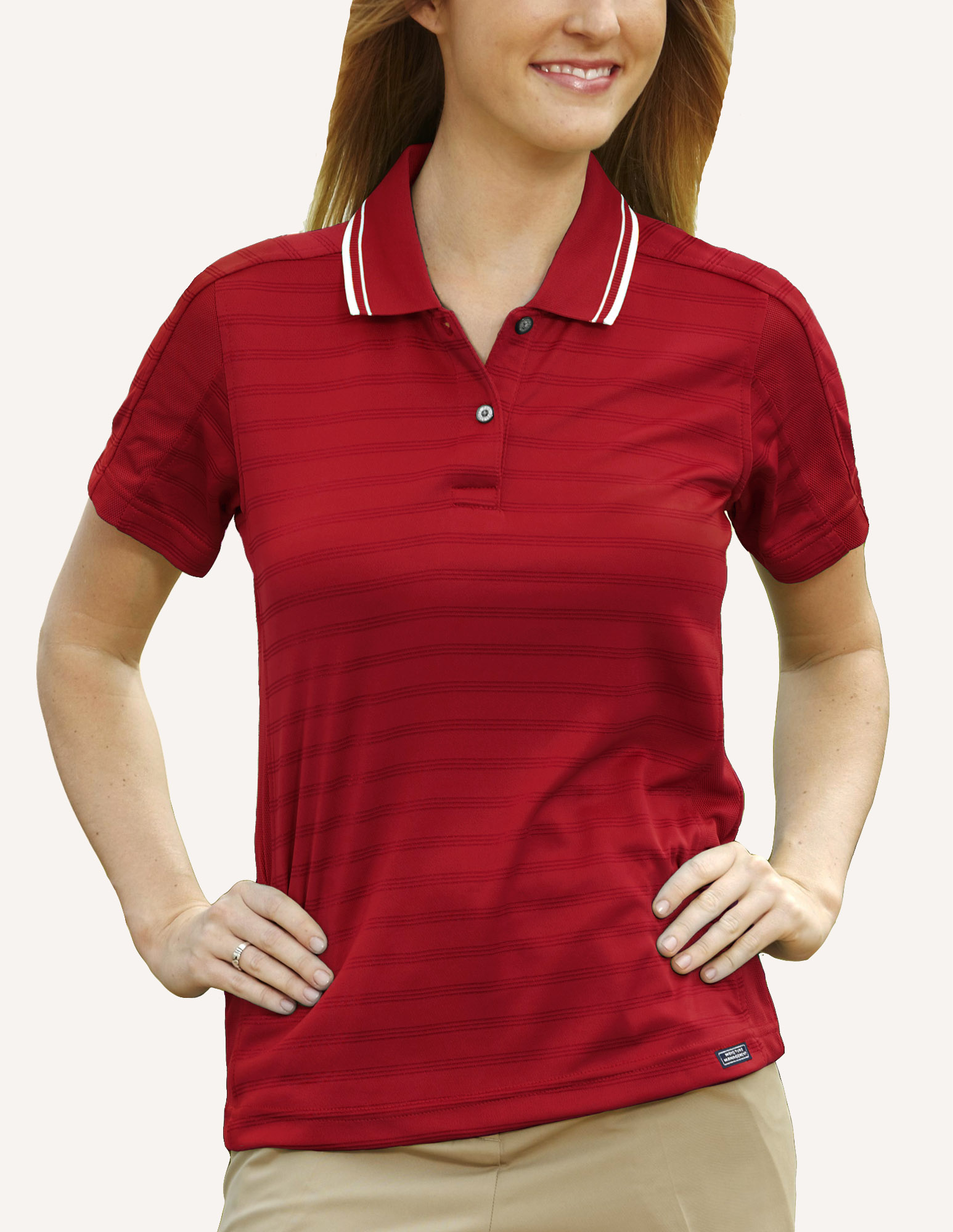 Ladies' Ambassador Engineer Track Knit Polo Shirt 6